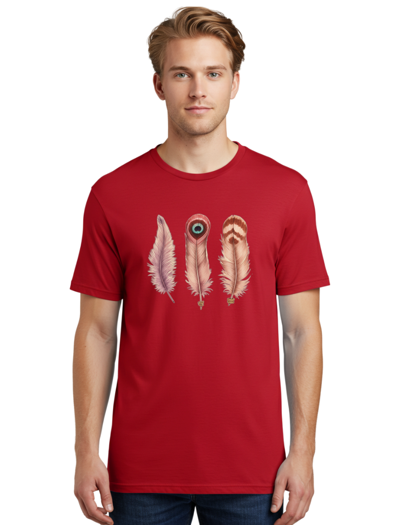 Feathers-14 Men'S Graphic Tee, 100% Cotton, Comfortable Casual Summer Wear, Machine Washable, Vintage Camera, Old Camera, Antique Camera, Black Camera, Classic Photography, Photography Equipment, Nostalgic Device, Film Camera, Camera Art Bai817