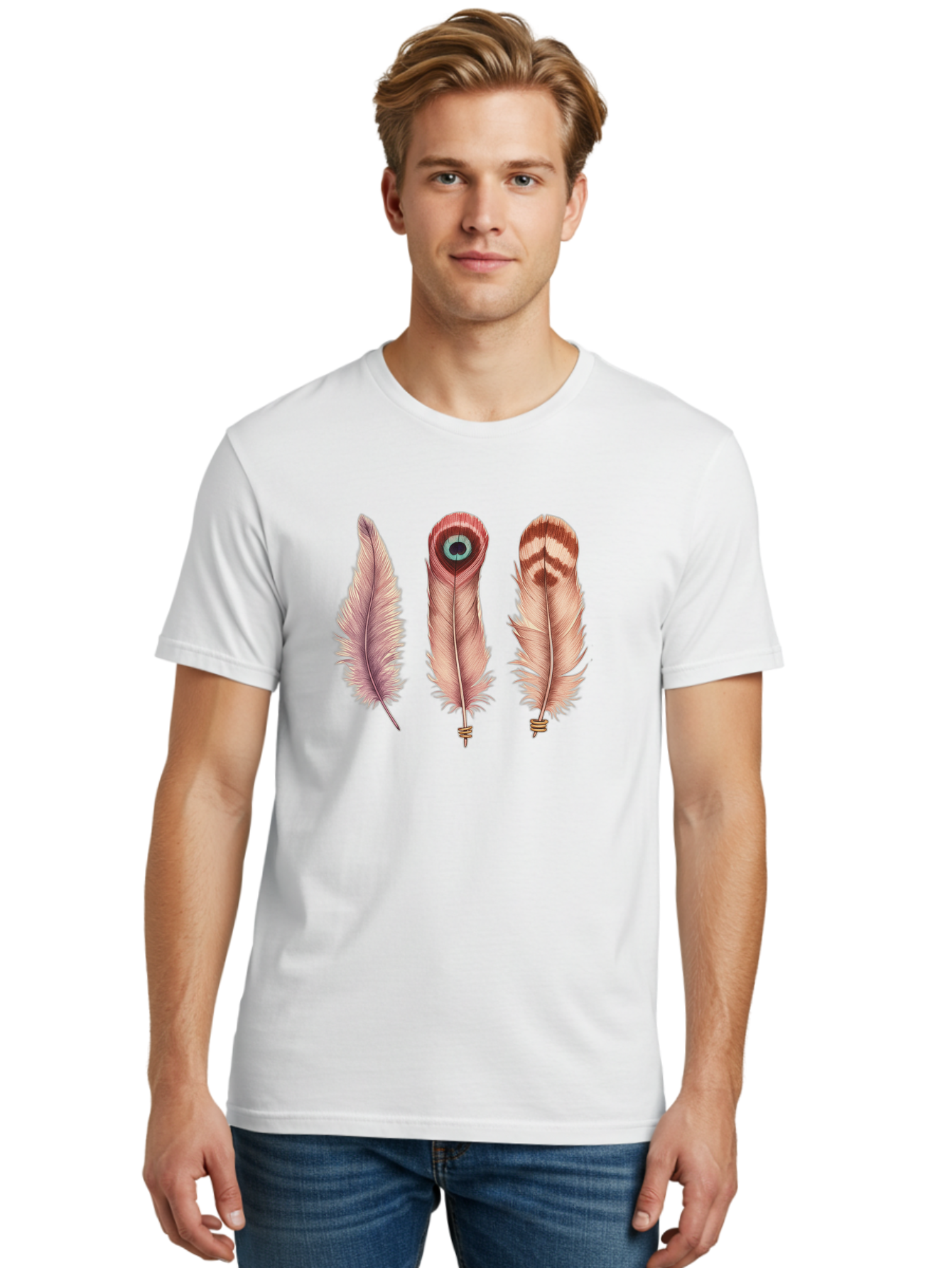 Feathers-14 Men'S Graphic Tee, 100% Cotton, Comfortable Casual Summer Wear, Machine Washable, Vintage Camera, Old Camera, Antique Camera, Black Camera, Classic Photography, Photography Equipment, Nostalgic Device, Film Camera, Camera Art Bai817
