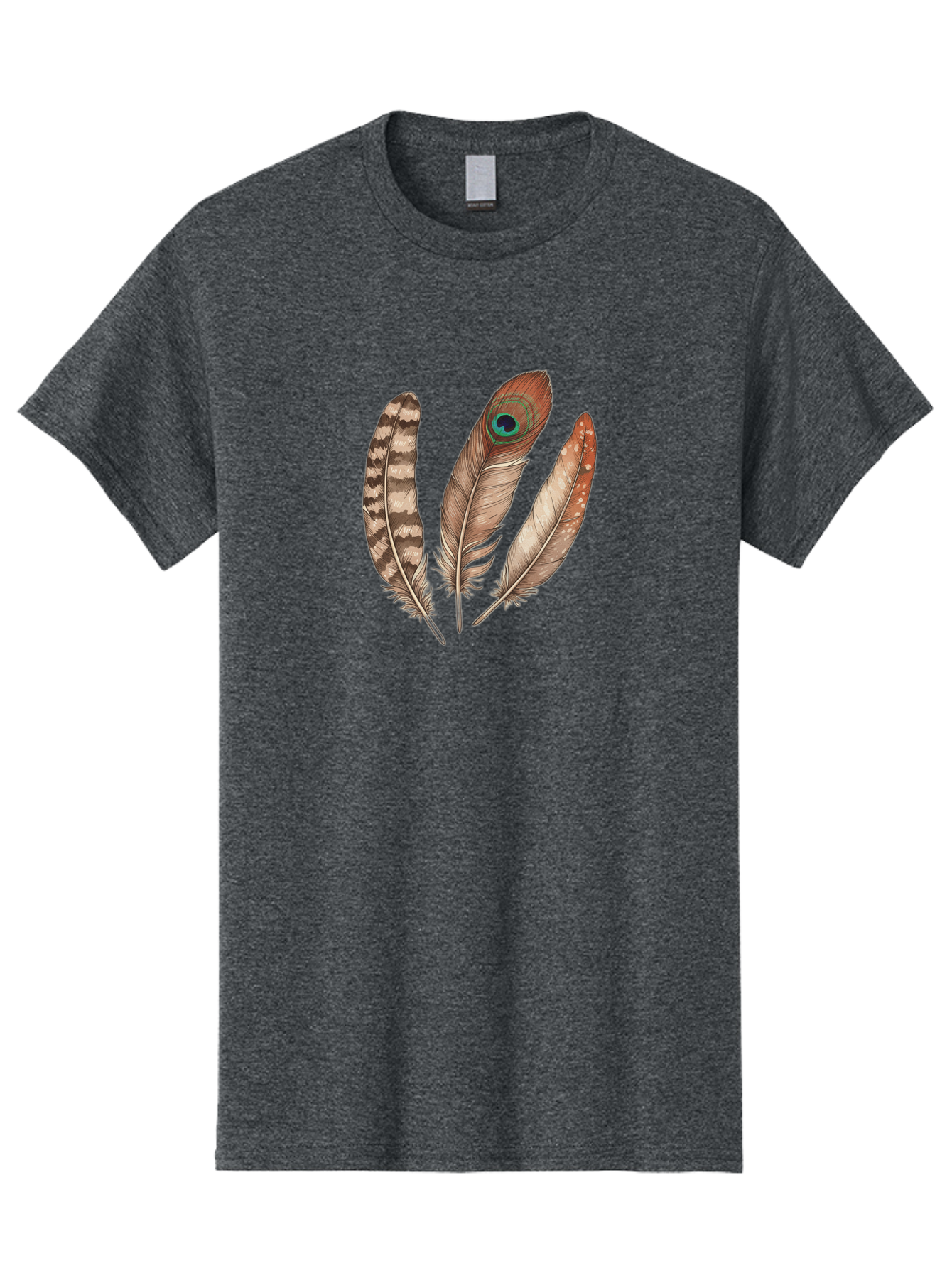 Feathers-15 Men'S Graphic Tee, 100% Cotton, Comfortable Casual Summer Wear, Machine Washable, Vintage Camera, Old Camera, Antique Camera, Black Camera, Classic Photography, Photography Equipment, Nostalgic Device, Film Camera, Camera Art Bai818