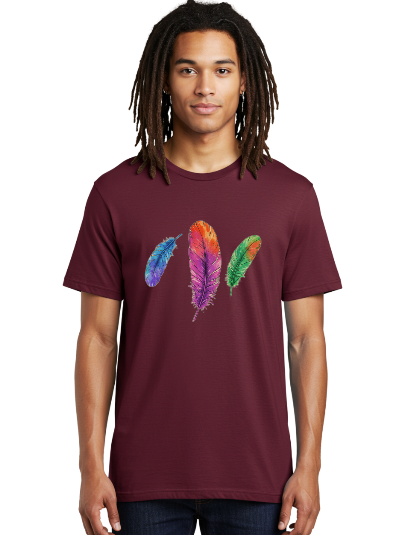 Feathers-16 Men'S Graphic Tee, 100% Cotton, Comfortable Casual Summer Wear, Machine Washable, Vintage Camera, Old Camera, Antique Camera, Black Camera, Classic Photography, Photography Equipment, Nostalgic Device, Film Camera, Camera Art Bai819
