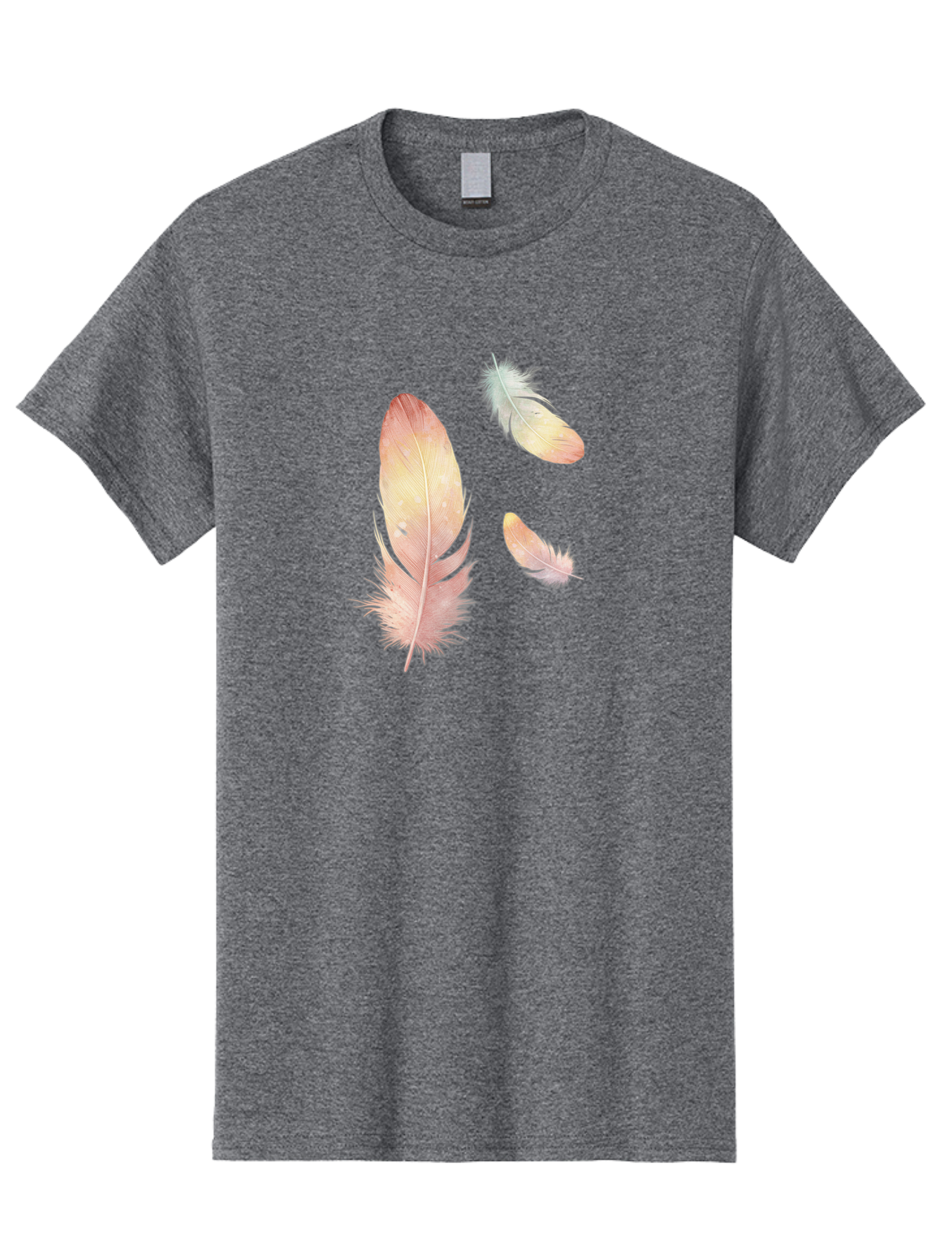Feathers-5 Men'S Graphic Tee, 100% Cotton, Comfortable Casual Summer Wear, Machine Washable, Vintage Camera, Old Camera, Antique Camera, Black Camera, Classic Photography, Photography Equipment, Nostalgic Device, Film Camera, Camera Art Bai823