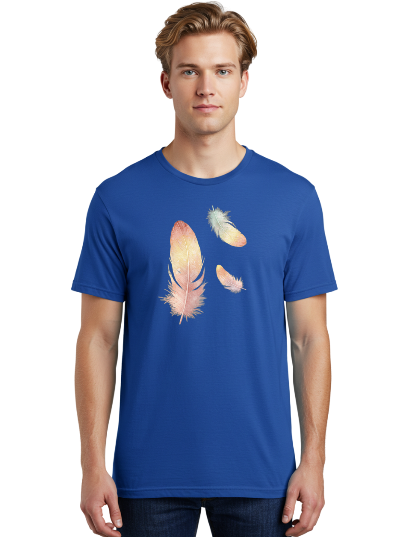 Feathers-5 Men'S Graphic Tee, 100% Cotton, Comfortable Casual Summer Wear, Machine Washable, Vintage Camera, Old Camera, Antique Camera, Black Camera, Classic Photography, Photography Equipment, Nostalgic Device, Film Camera, Camera Art Bai823
