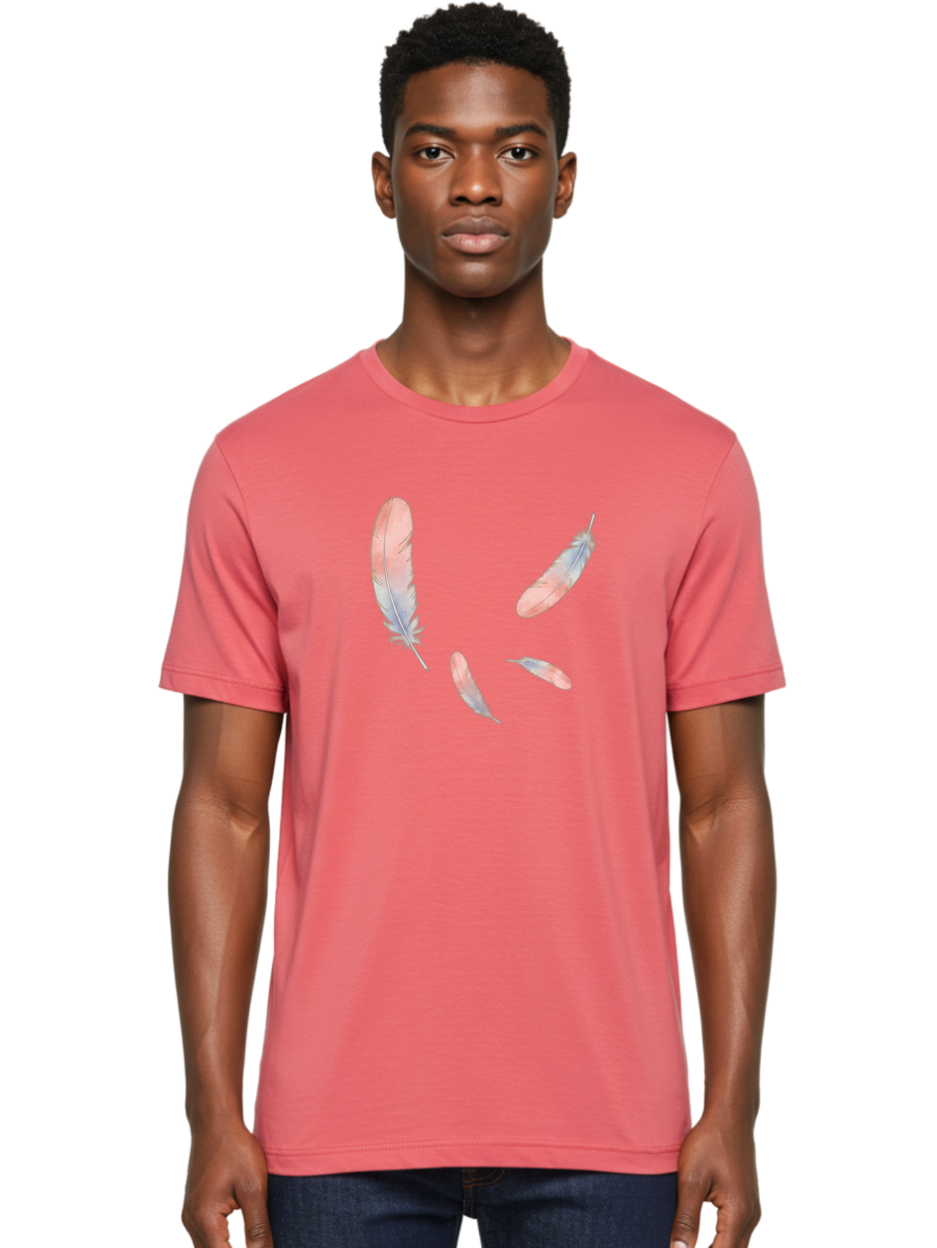 Feathers-6 Men'S Graphic Tee, 100% Cotton, Comfortable Casual Summer Wear, Machine Washable, Vintage Camera, Old Camera, Antique Camera, Black Camera, Classic Photography, Photography Equipment, Nostalgic Device, Film Camera, Camera Art Bai824