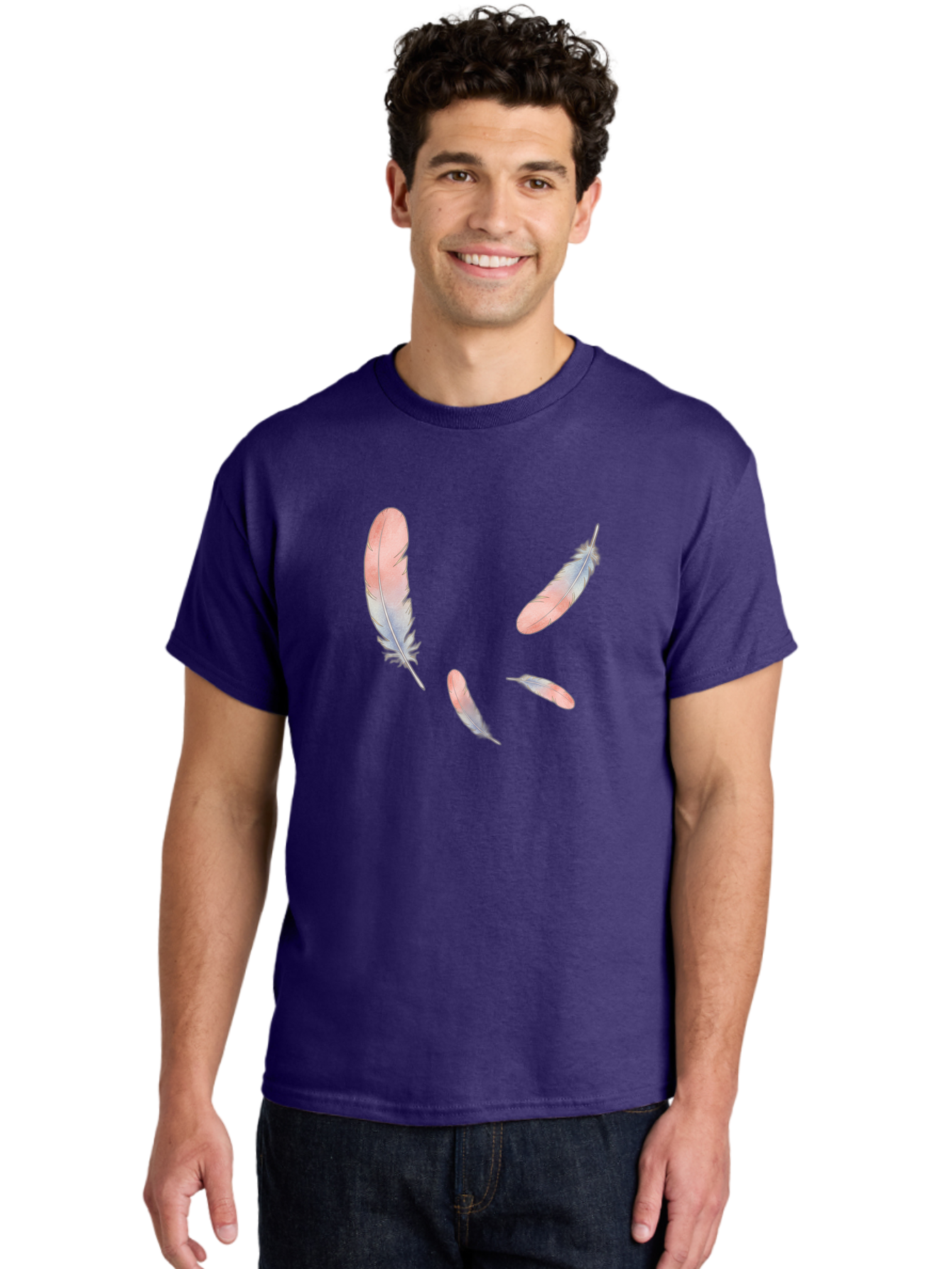Feathers-6 Men'S Graphic Tee, 100% Cotton, Comfortable Casual Summer Wear, Machine Washable, Vintage Camera, Old Camera, Antique Camera, Black Camera, Classic Photography, Photography Equipment, Nostalgic Device, Film Camera, Camera Art Bai824