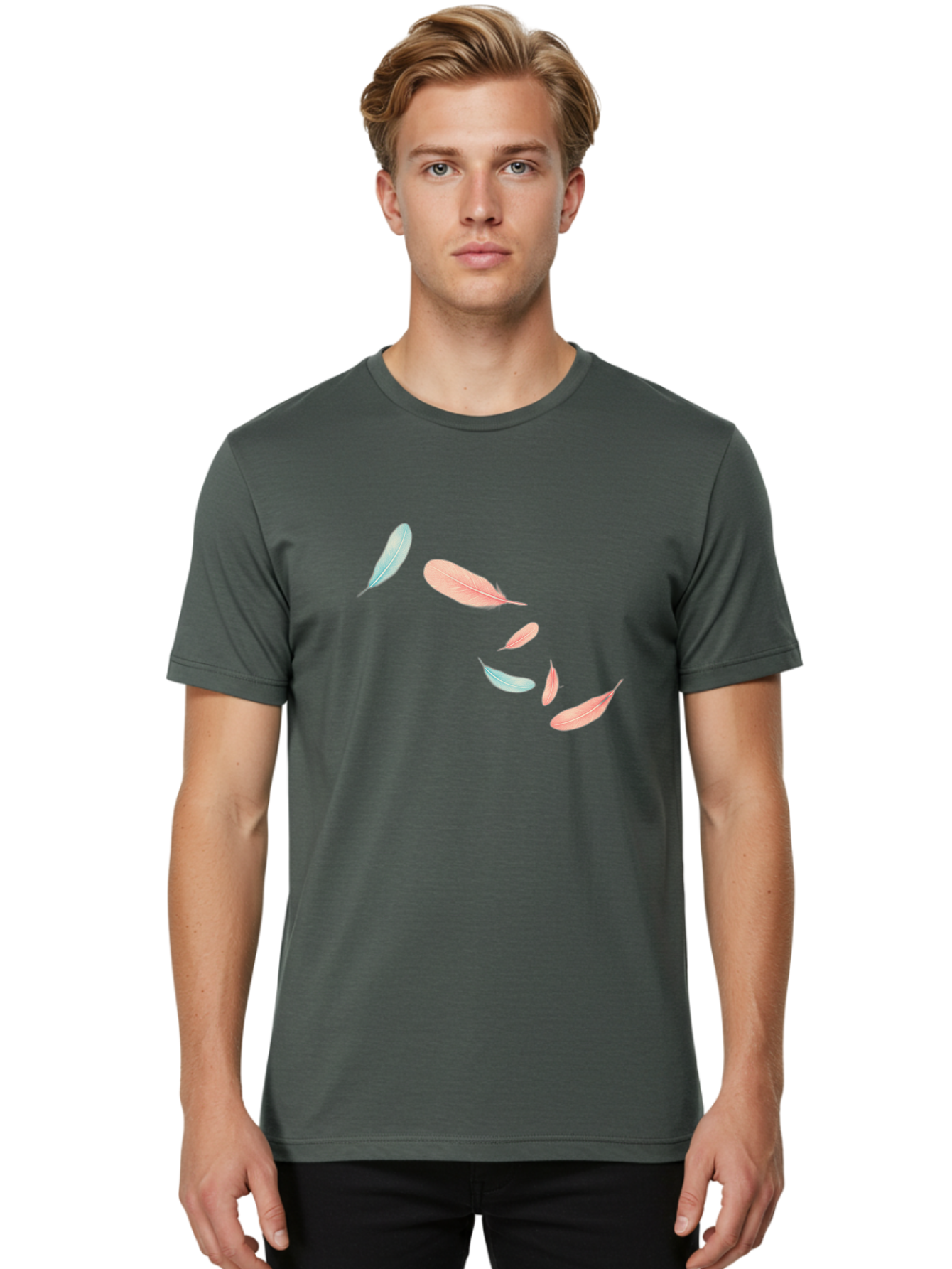 Feathers-7 Men'S Graphic Tee, 100% Cotton, Comfortable Casual Summer Wear, Machine Washable, Vintage Camera, Old Camera, Antique Camera, Black Camera, Classic Photography, Photography Equipment, Nostalgic Device, Film Camera, Camera Art Bai825