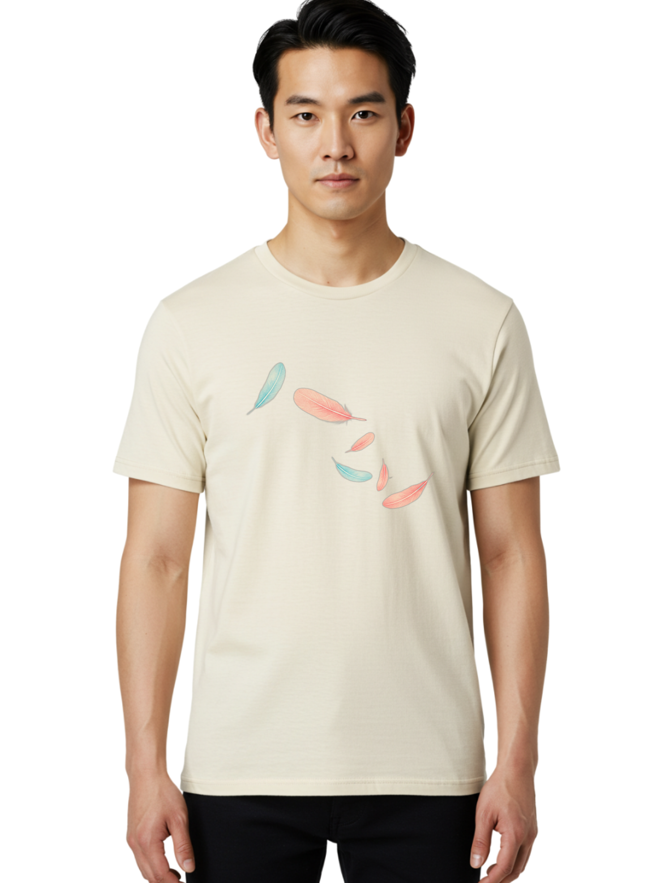 Feathers-7 Men'S Graphic Tee, 100% Cotton, Comfortable Casual Summer Wear, Machine Washable, Vintage Camera, Old Camera, Antique Camera, Black Camera, Classic Photography, Photography Equipment, Nostalgic Device, Film Camera, Camera Art Bai825