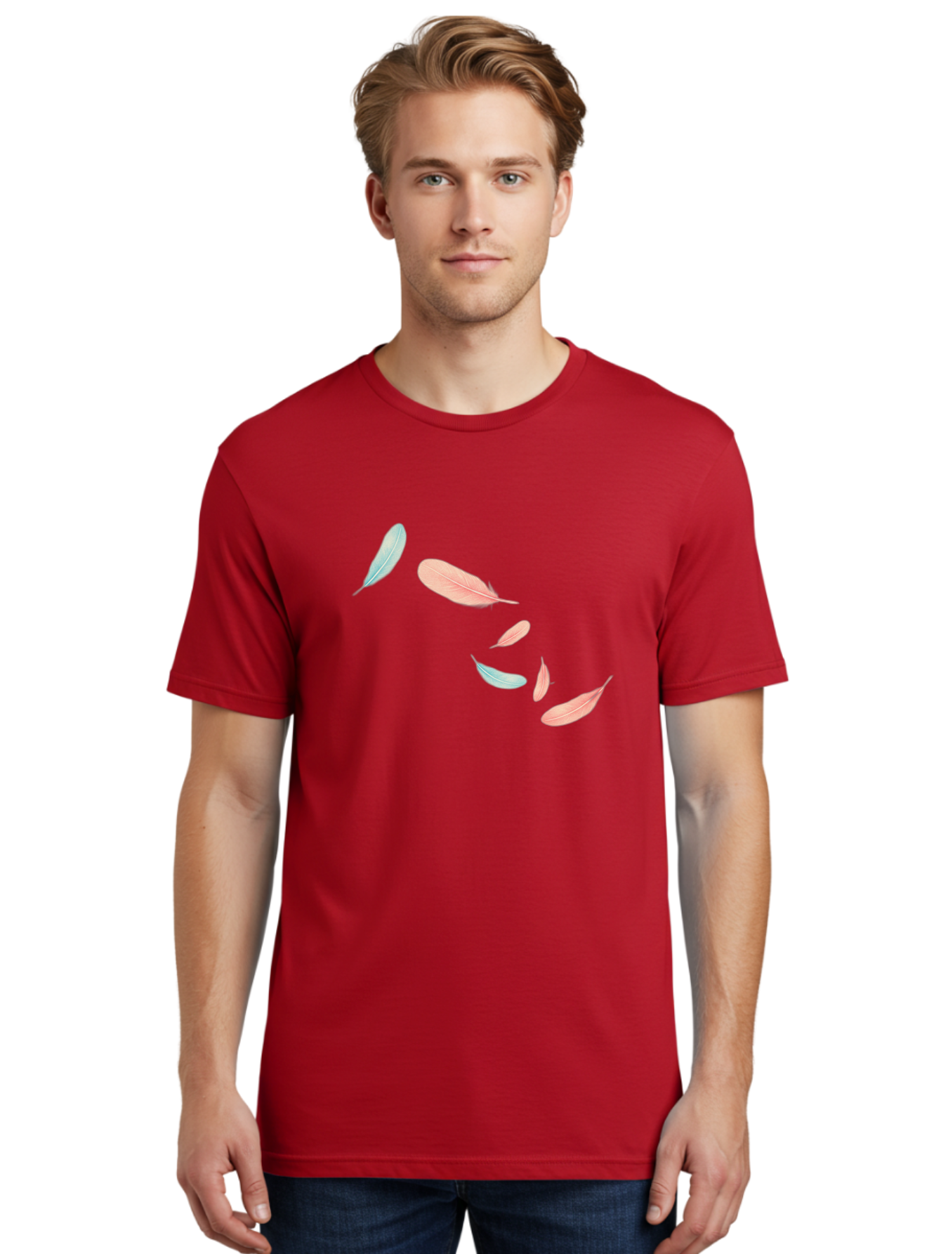 Feathers-7 Men'S Graphic Tee, 100% Cotton, Comfortable Casual Summer Wear, Machine Washable, Vintage Camera, Old Camera, Antique Camera, Black Camera, Classic Photography, Photography Equipment, Nostalgic Device, Film Camera, Camera Art Bai825