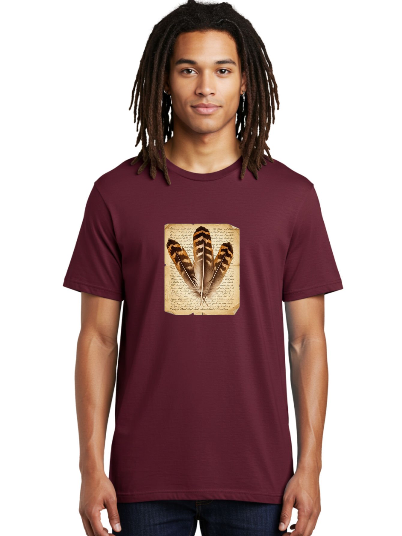Feathers-On-Letter Men'S Graphic Tee, 100% Cotton, Comfortable Casual Summer Wear, Machine Washable, Vintage Camera, Old Camera, Antique Camera, Black Camera, Classic Photography, Photography Equipment, Nostalgic Device, Film Camera, Bai829