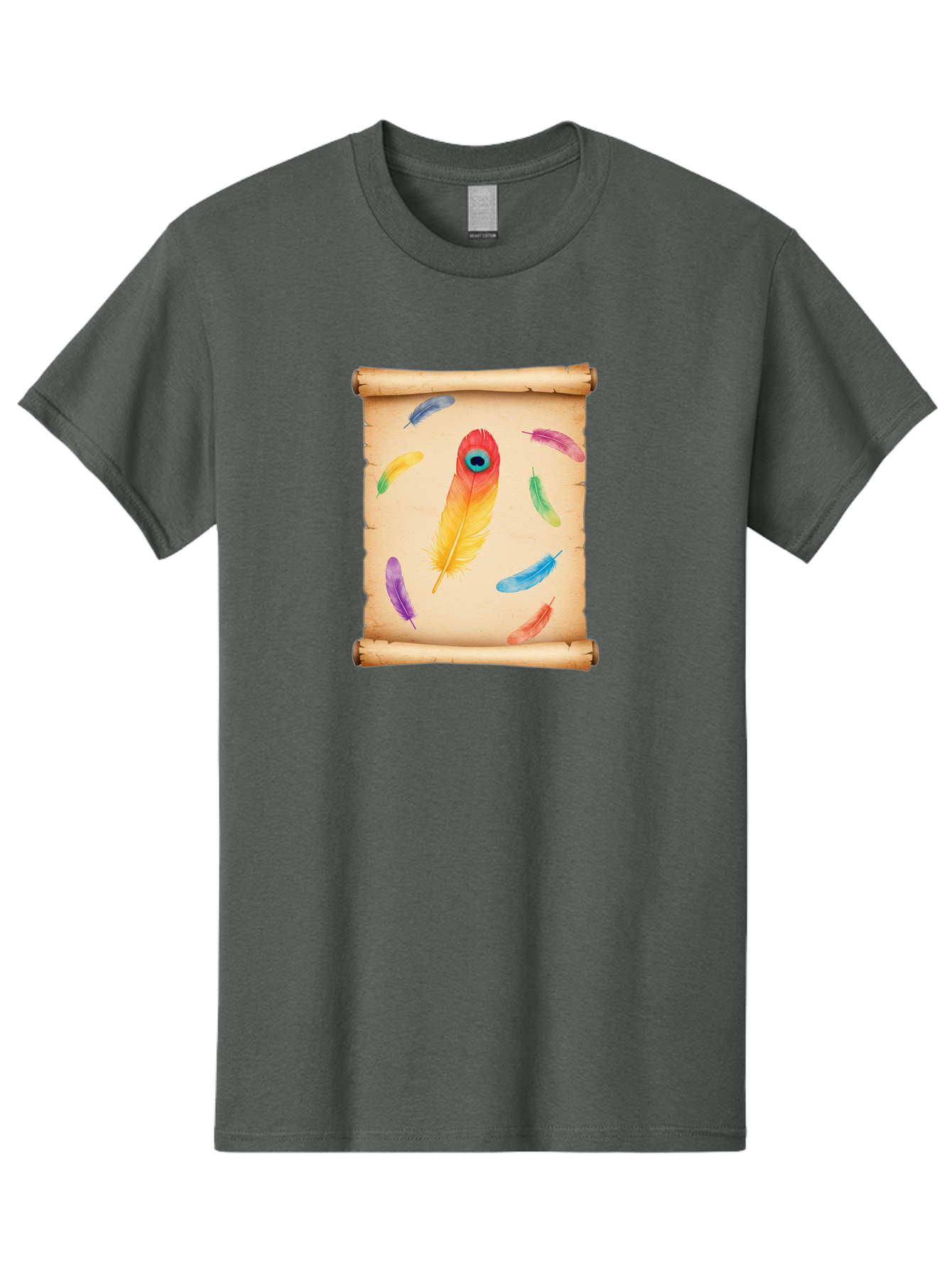 Feathers-On-Parchment Men'S Graphic Tee, 100% Cotton, Comfortable Casual Summer Wear, Machine Washable, Vintage Camera, Old Camera, Antique Camera, Black Camera, Classic Photography, Photography Equipment, Nostalgic Device, Film Camera, Bai830