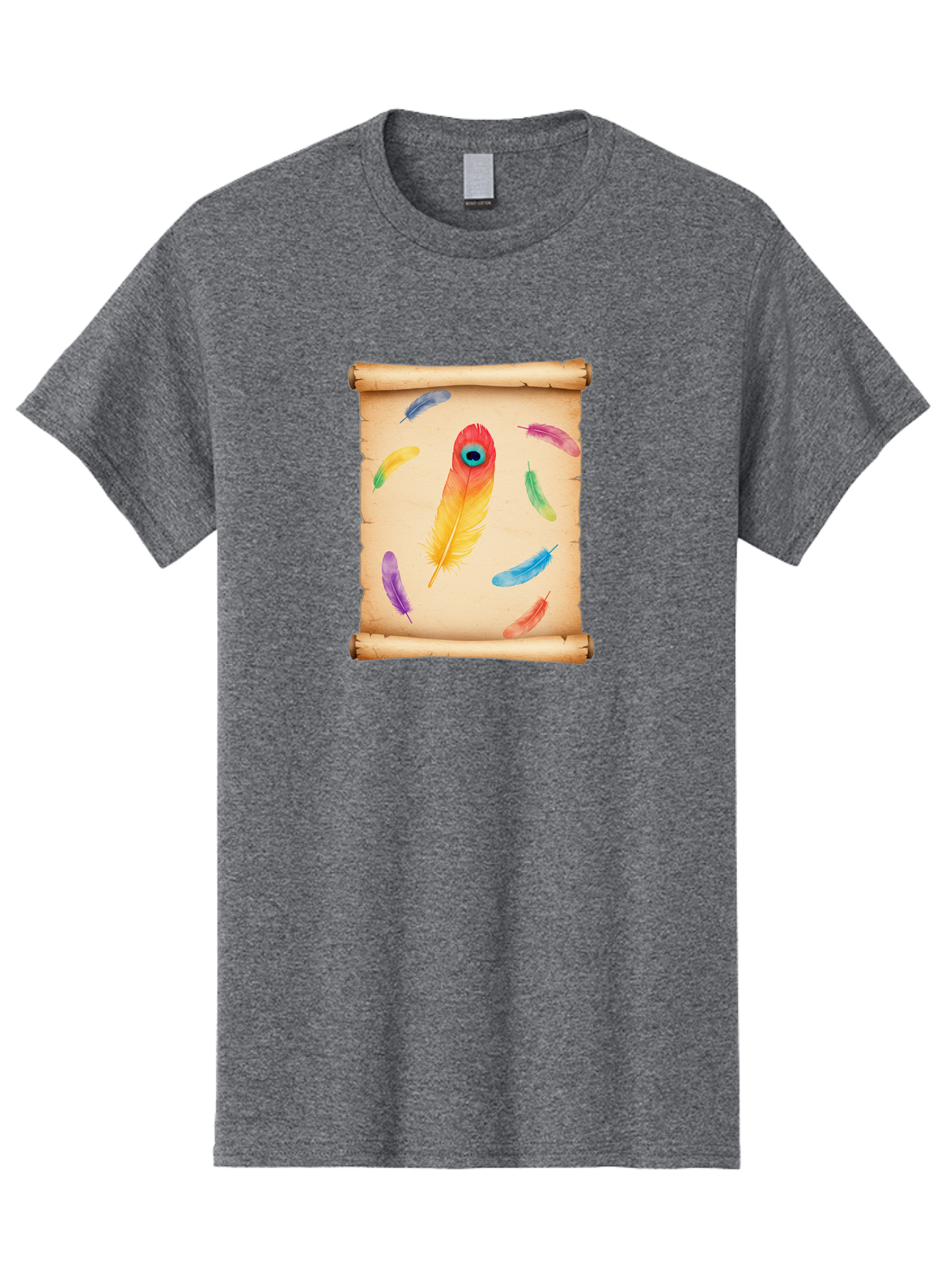 Feathers-On-Parchment Men'S Graphic Tee, 100% Cotton, Comfortable Casual Summer Wear, Machine Washable, Vintage Camera, Old Camera, Antique Camera, Black Camera, Classic Photography, Photography Equipment, Nostalgic Device, Film Camera, Bai830