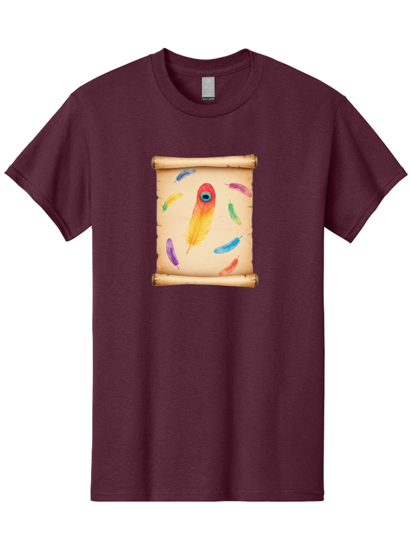 Feathers-On-Parchment Men'S Graphic Tee, 100% Cotton, Comfortable Casual Summer Wear, Machine Washable, Vintage Camera, Old Camera, Antique Camera, Black Camera, Classic Photography, Photography Equipment, Nostalgic Device, Film Camera, Bai830