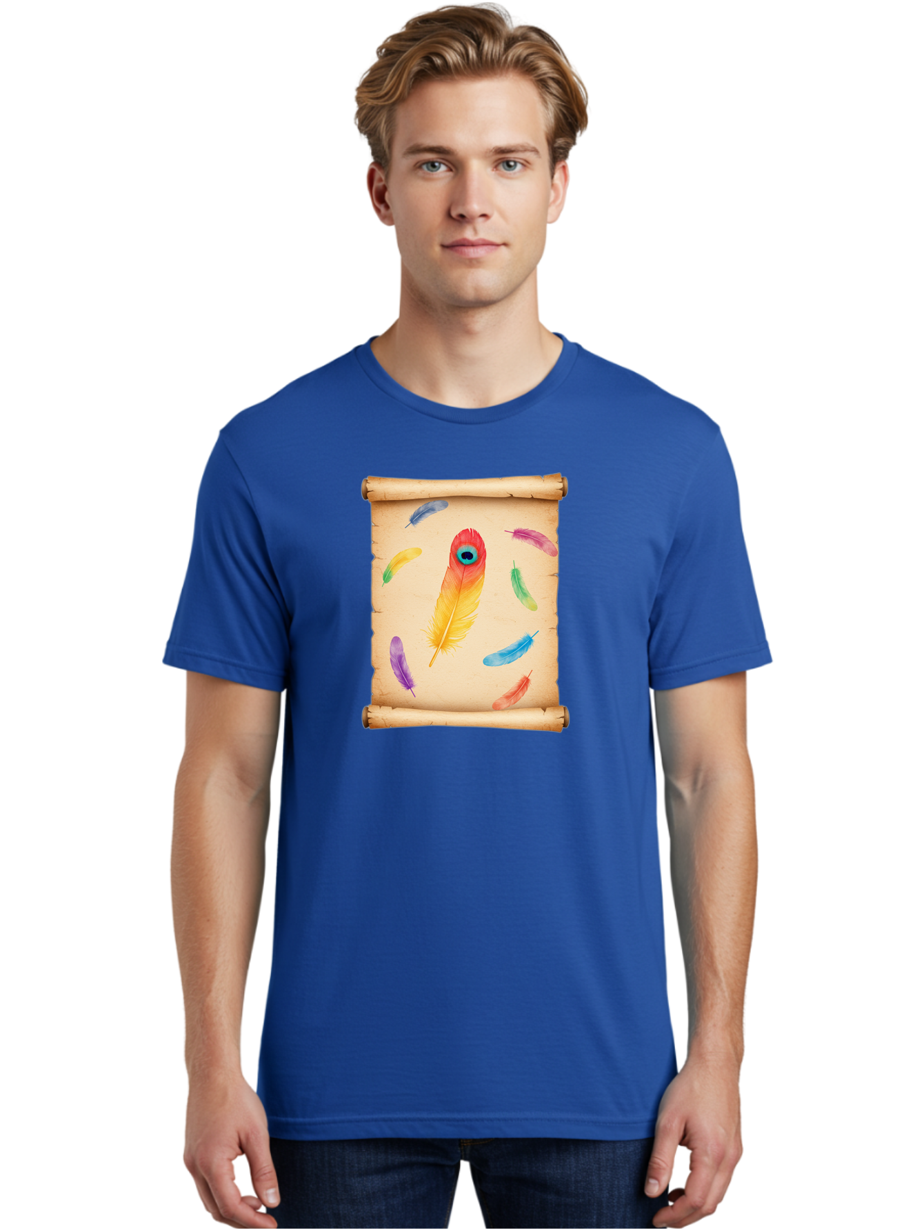 Feathers-On-Parchment Men'S Graphic Tee, 100% Cotton, Comfortable Casual Summer Wear, Machine Washable, Vintage Camera, Old Camera, Antique Camera, Black Camera, Classic Photography, Photography Equipment, Nostalgic Device, Film Camera, Bai830
