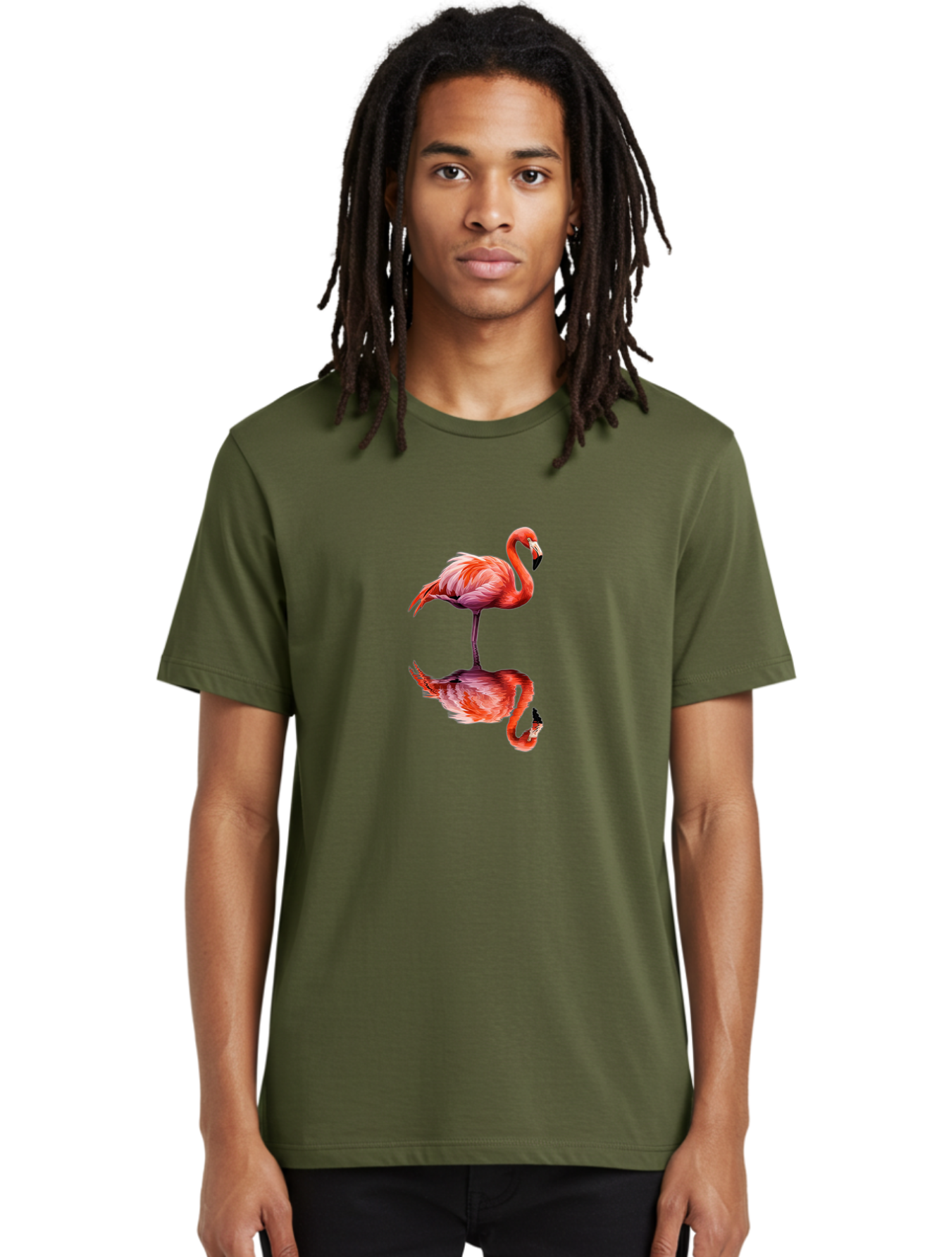 Flamingo-1 Men'S Graphic Tee, 100% Cotton, Comfortable Casual Summer Wear, Machine Washable, Vintage Camera, Old Camera, Antique Camera, Black Camera, Classic Photography, Photography Equipment, Nostalgic Device, Film Camera, Camera Art Bai832