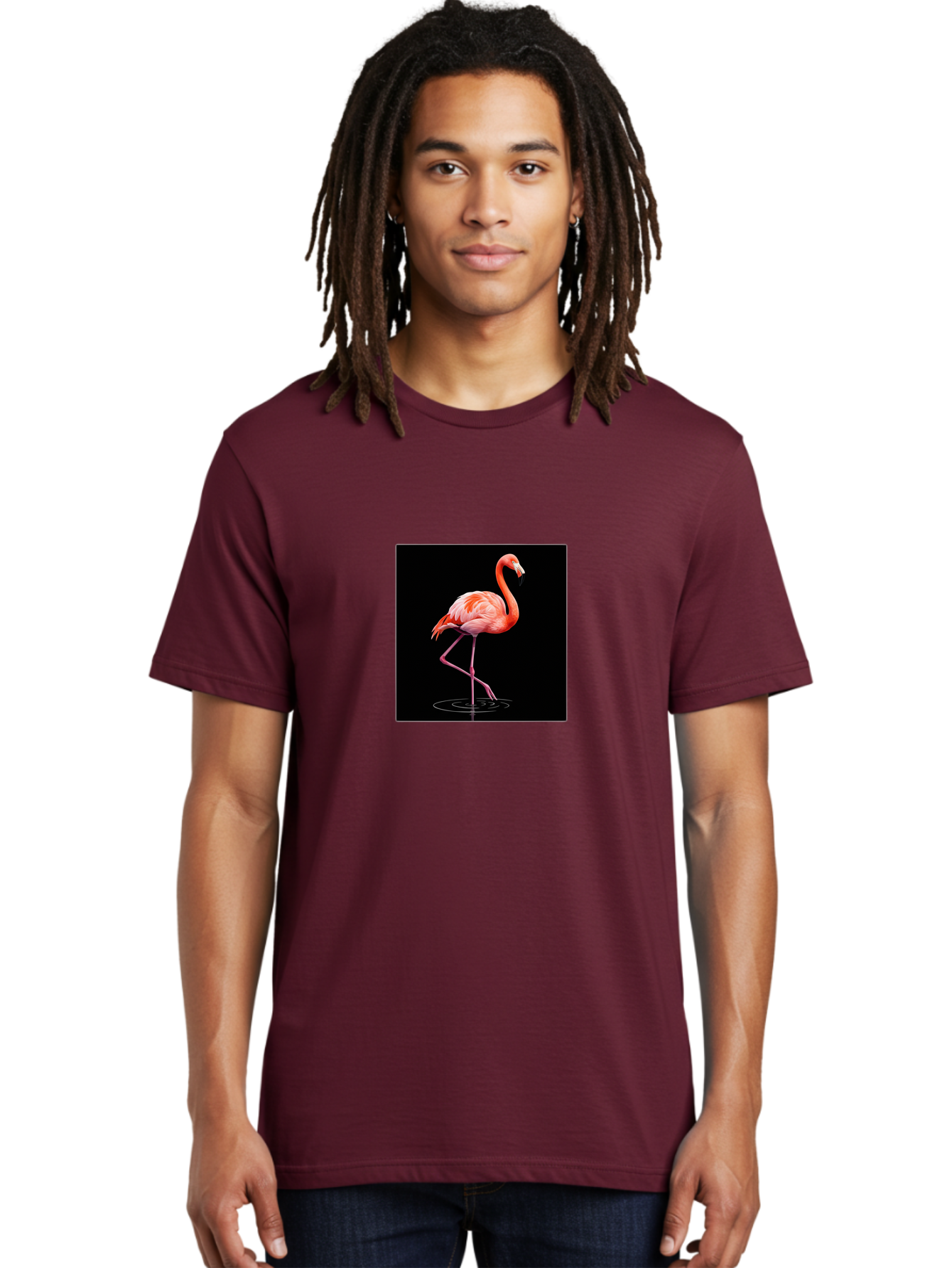 Flamingo-2 Men'S Graphic Tee, 100% Cotton, Comfortable Casual Summer Wear, Machine Washable, Vintage Camera, Old Camera, Antique Camera, Black Camera, Classic Photography, Photography Equipment, Nostalgic Device, Film Camera, Camera Art Bai833