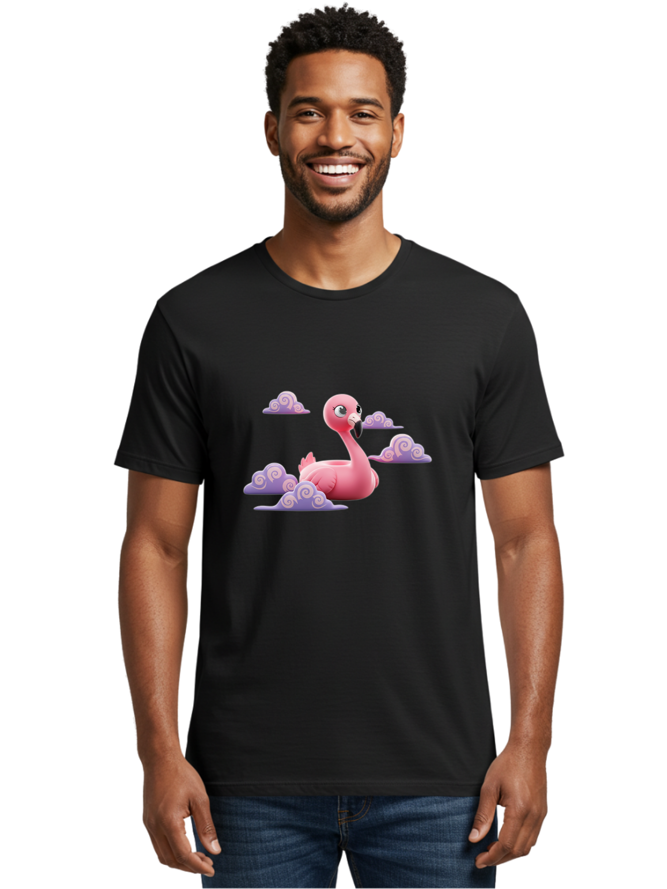 Flamingo-3 Men'S Graphic Tee, 100% Cotton, Comfortable Casual Summer Wear, Machine Washable, Vintage Camera, Old Camera, Antique Camera, Black Camera, Classic Photography, Photography Equipment, Nostalgic Device, Film Camera, Camera Art Bai834