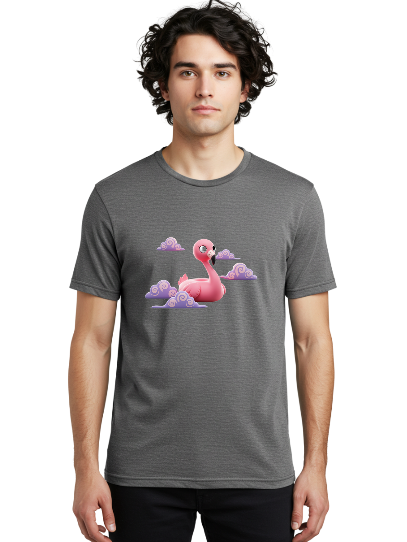 Flamingo-3 Men'S Graphic Tee, 100% Cotton, Comfortable Casual Summer Wear, Machine Washable, Vintage Camera, Old Camera, Antique Camera, Black Camera, Classic Photography, Photography Equipment, Nostalgic Device, Film Camera, Camera Art Bai834