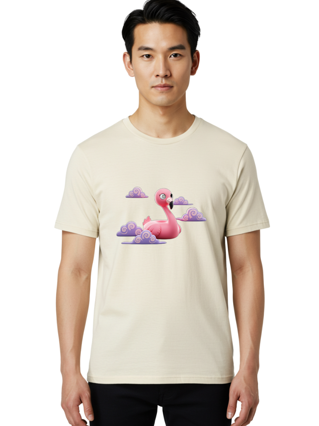 Flamingo-3 Men'S Graphic Tee, 100% Cotton, Comfortable Casual Summer Wear, Machine Washable, Vintage Camera, Old Camera, Antique Camera, Black Camera, Classic Photography, Photography Equipment, Nostalgic Device, Film Camera, Camera Art Bai834