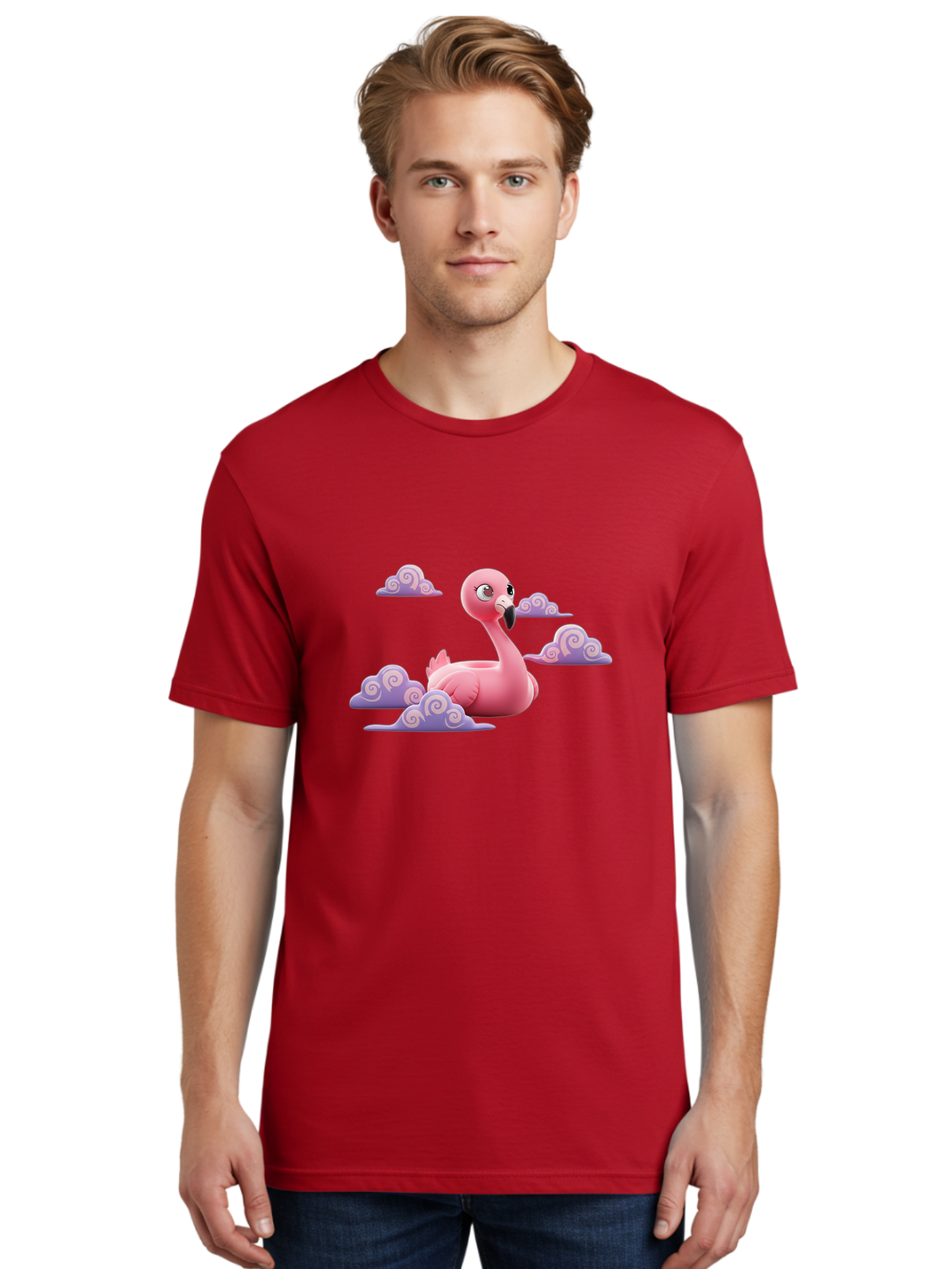 Flamingo-3 Men'S Graphic Tee, 100% Cotton, Comfortable Casual Summer Wear, Machine Washable, Vintage Camera, Old Camera, Antique Camera, Black Camera, Classic Photography, Photography Equipment, Nostalgic Device, Film Camera, Camera Art Bai834