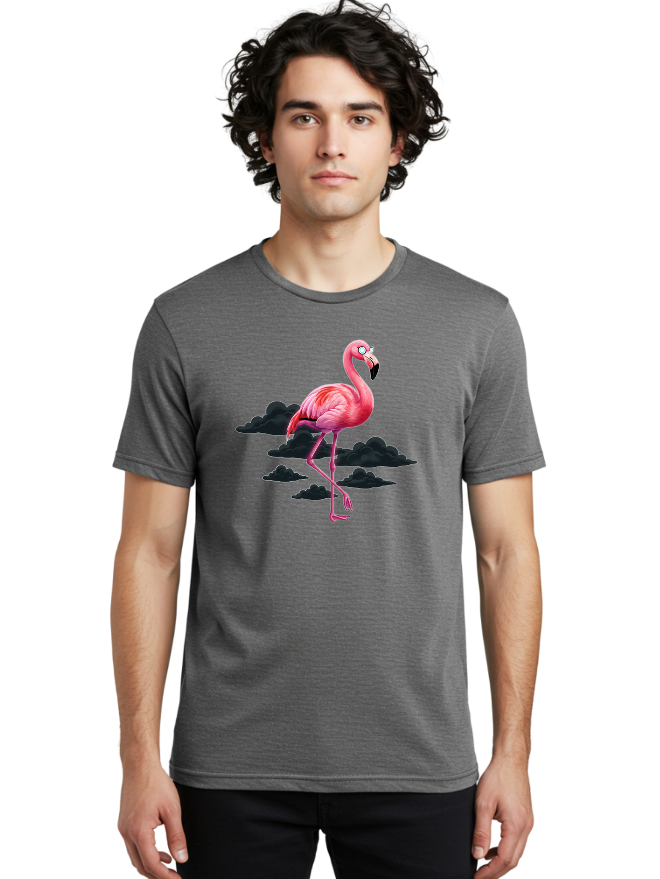 Flamingo-4 Men'S Graphic Tee, 100% Cotton, Comfortable Casual Summer Wear, Machine Washable, Vintage Camera, Old Camera, Antique Camera, Black Camera, Classic Photography, Photography Equipment, Nostalgic Device, Film Camera, Camera Art Bai835