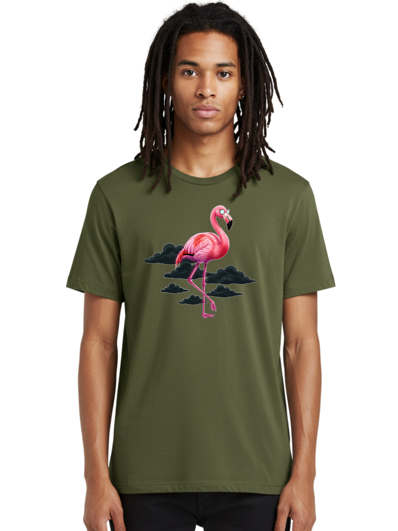 Flamingo-4 Men'S Graphic Tee, 100% Cotton, Comfortable Casual Summer Wear, Machine Washable, Vintage Camera, Old Camera, Antique Camera, Black Camera, Classic Photography, Photography Equipment, Nostalgic Device, Film Camera, Camera Art Bai835