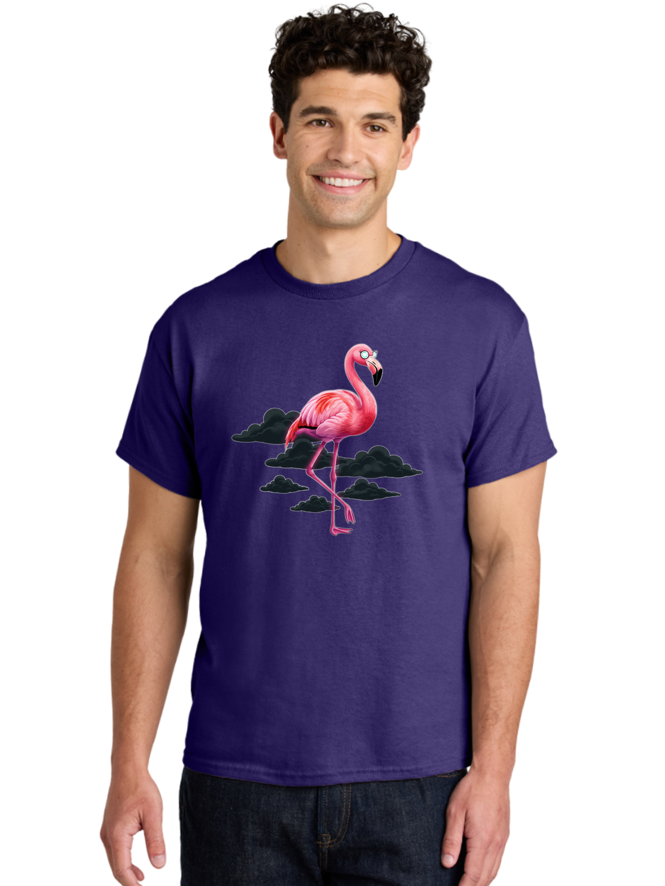 Flamingo-4 Men'S Graphic Tee, 100% Cotton, Comfortable Casual Summer Wear, Machine Washable, Vintage Camera, Old Camera, Antique Camera, Black Camera, Classic Photography, Photography Equipment, Nostalgic Device, Film Camera, Camera Art Bai835