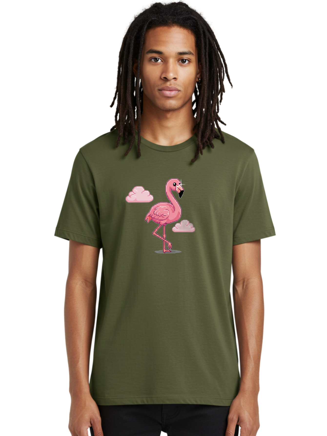 Flamingo-5 Men'S Graphic Tee, 100% Cotton, Comfortable Casual Summer Wear, Machine Washable, Vintage Camera, Old Camera, Antique Camera, Black Camera, Classic Photography, Photography Equipment, Nostalgic Device, Film Camera, Camera Art Bai836