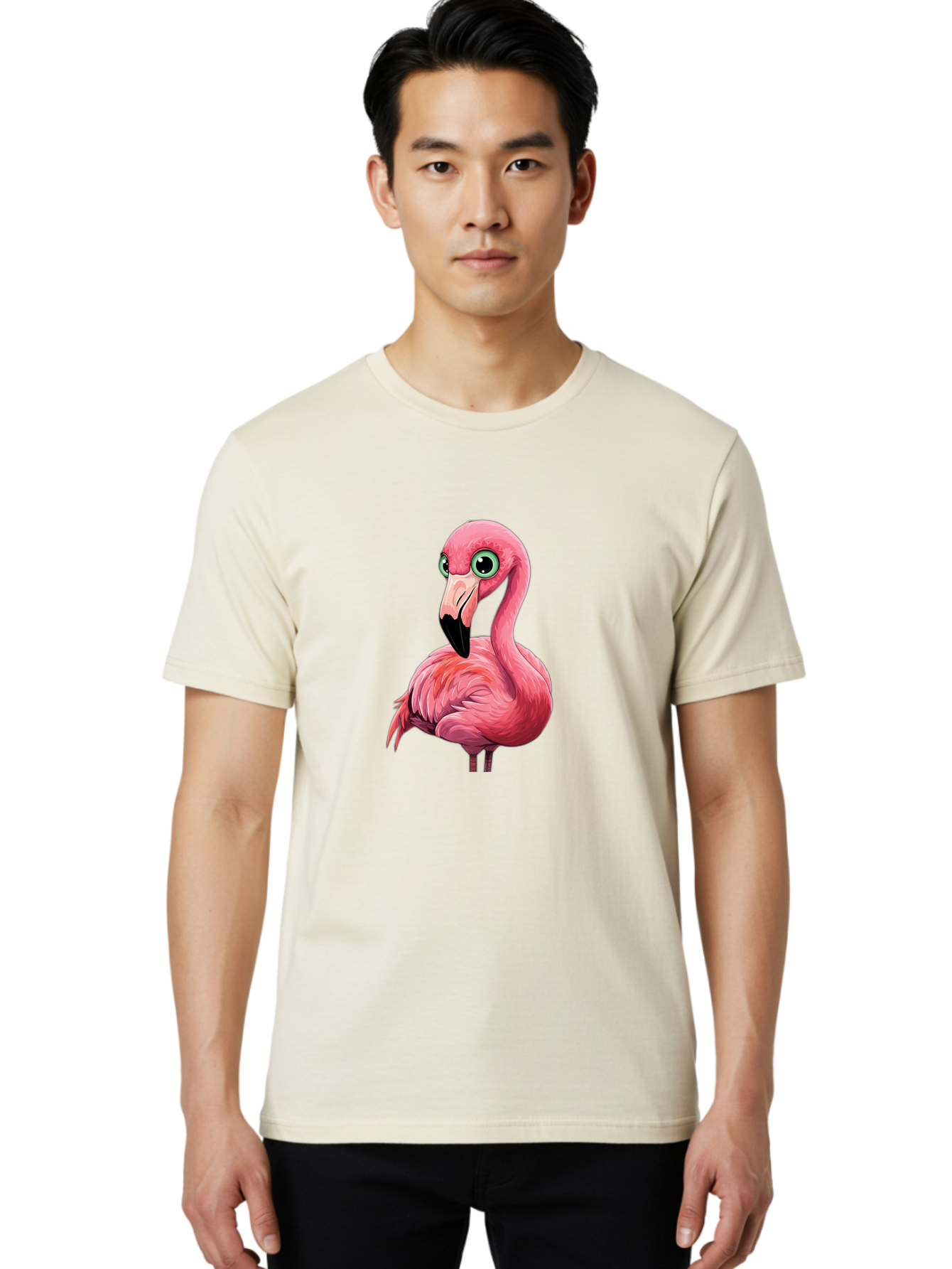 Flamingo-6 Men'S Graphic Tee, 100% Cotton, Comfortable Casual Summer Wear, Machine Washable, Vintage Camera, Old Camera, Antique Camera, Black Camera, Classic Photography, Photography Equipment, Nostalgic Device, Film Camera, Camera Art Bai837