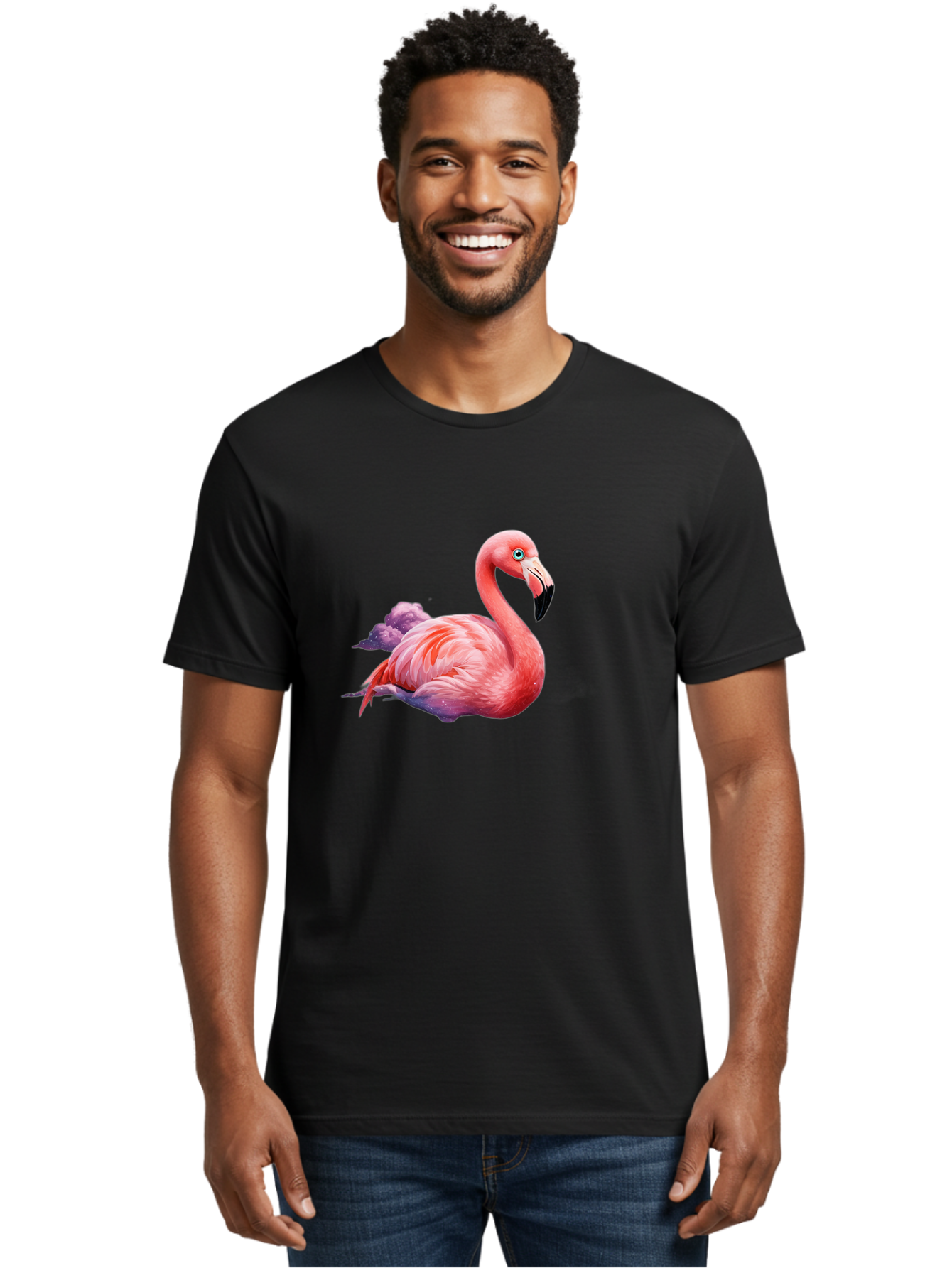 Flamingo-7 Men'S Graphic Tee, 100% Cotton, Comfortable Casual Summer Wear, Machine Washable, Vintage Camera, Old Camera, Antique Camera, Black Camera, Classic Photography, Photography Equipment, Nostalgic Device, Film Camera, Camera Art Bai838