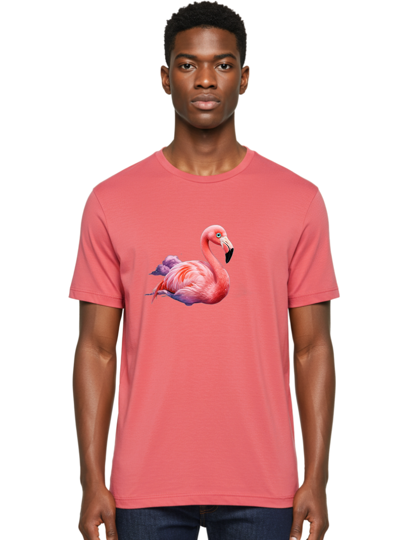 Flamingo-7 Men'S Graphic Tee, 100% Cotton, Comfortable Casual Summer Wear, Machine Washable, Vintage Camera, Old Camera, Antique Camera, Black Camera, Classic Photography, Photography Equipment, Nostalgic Device, Film Camera, Camera Art Bai838