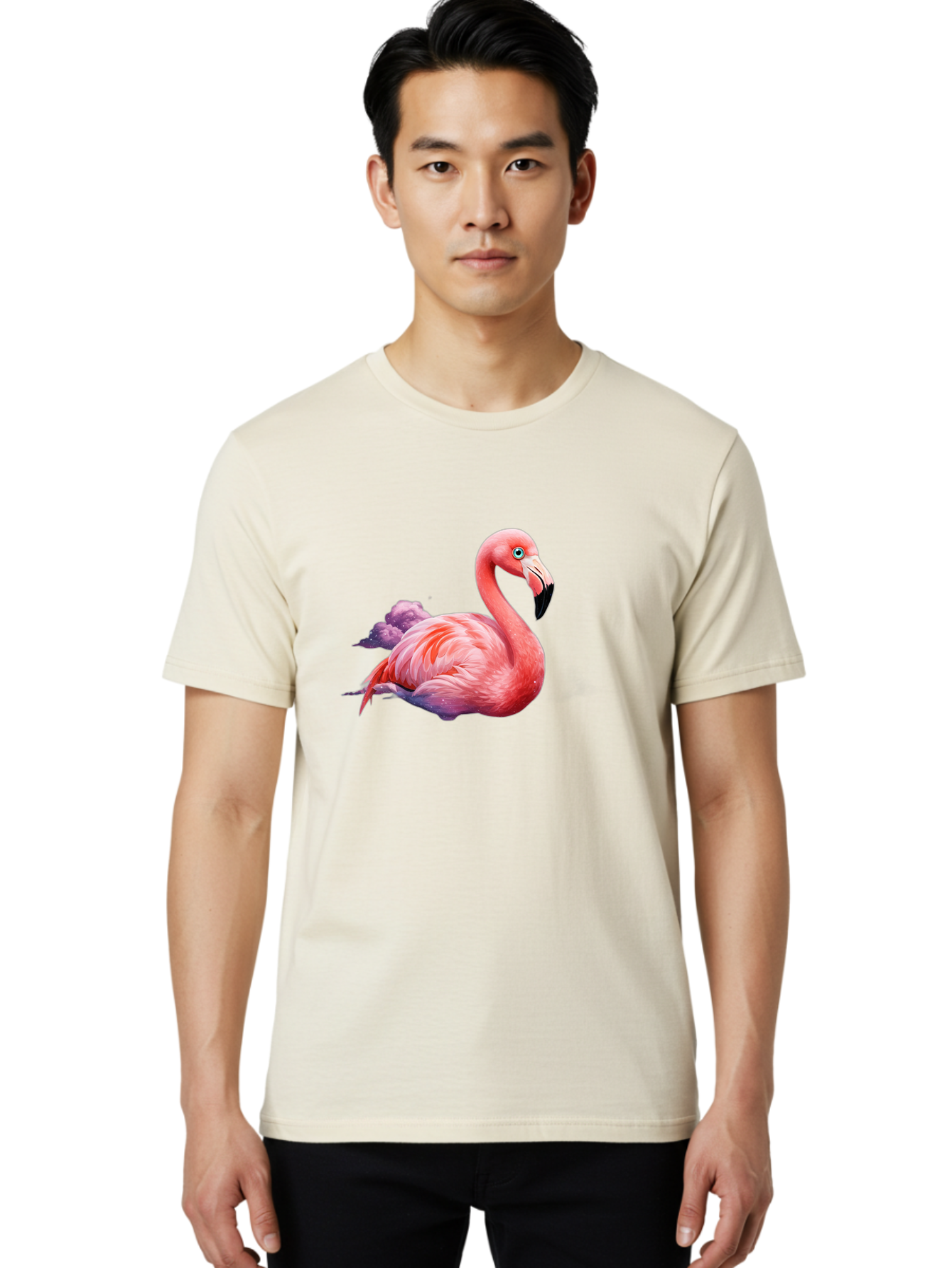 Flamingo-7 Men'S Graphic Tee, 100% Cotton, Comfortable Casual Summer Wear, Machine Washable, Vintage Camera, Old Camera, Antique Camera, Black Camera, Classic Photography, Photography Equipment, Nostalgic Device, Film Camera, Camera Art Bai838