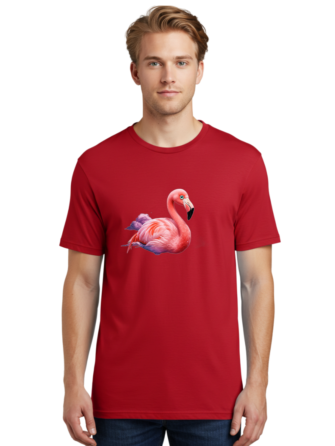 Flamingo-7 Men'S Graphic Tee, 100% Cotton, Comfortable Casual Summer Wear, Machine Washable, Vintage Camera, Old Camera, Antique Camera, Black Camera, Classic Photography, Photography Equipment, Nostalgic Device, Film Camera, Camera Art Bai838