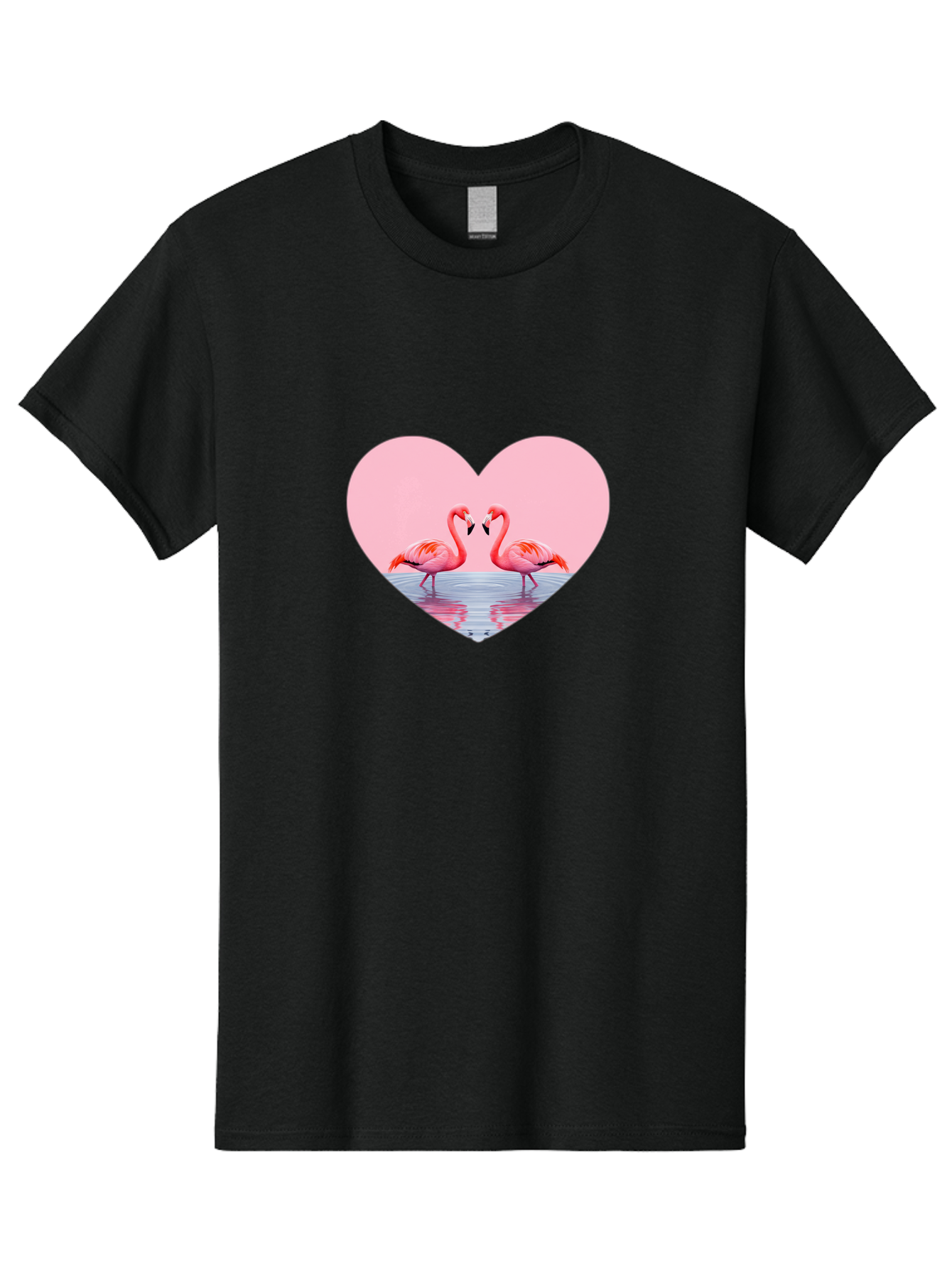 Flamingo-Couple-Heart Men'S Graphic Tee, 100% Cotton, Comfortable Casual Summer Wear, Machine Washable, Vintage Camera, Old Camera, Antique Camera, Black Camera, Classic Photography, Photography Equipment, Nostalgic Device, Film Camera, Bai840