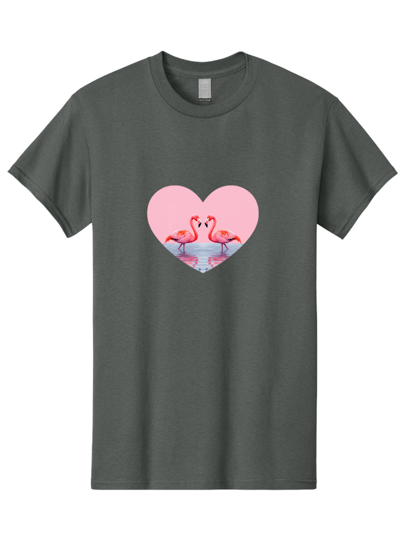 Flamingo-Couple-Heart Men'S Graphic Tee, 100% Cotton, Comfortable Casual Summer Wear, Machine Washable, Vintage Camera, Old Camera, Antique Camera, Black Camera, Classic Photography, Photography Equipment, Nostalgic Device, Film Camera, Bai840