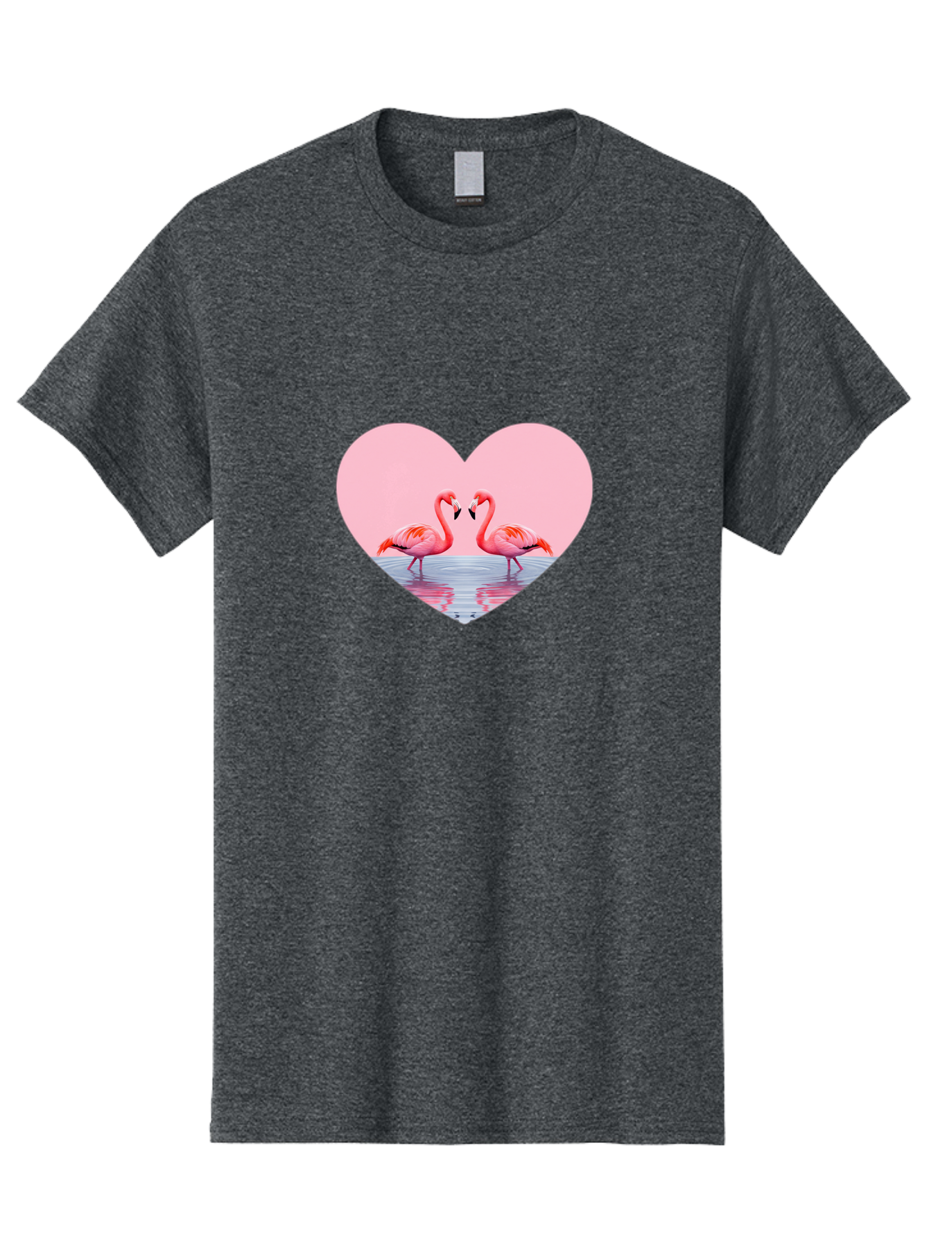 Flamingo-Couple-Heart Men'S Graphic Tee, 100% Cotton, Comfortable Casual Summer Wear, Machine Washable, Vintage Camera, Old Camera, Antique Camera, Black Camera, Classic Photography, Photography Equipment, Nostalgic Device, Film Camera, Bai840