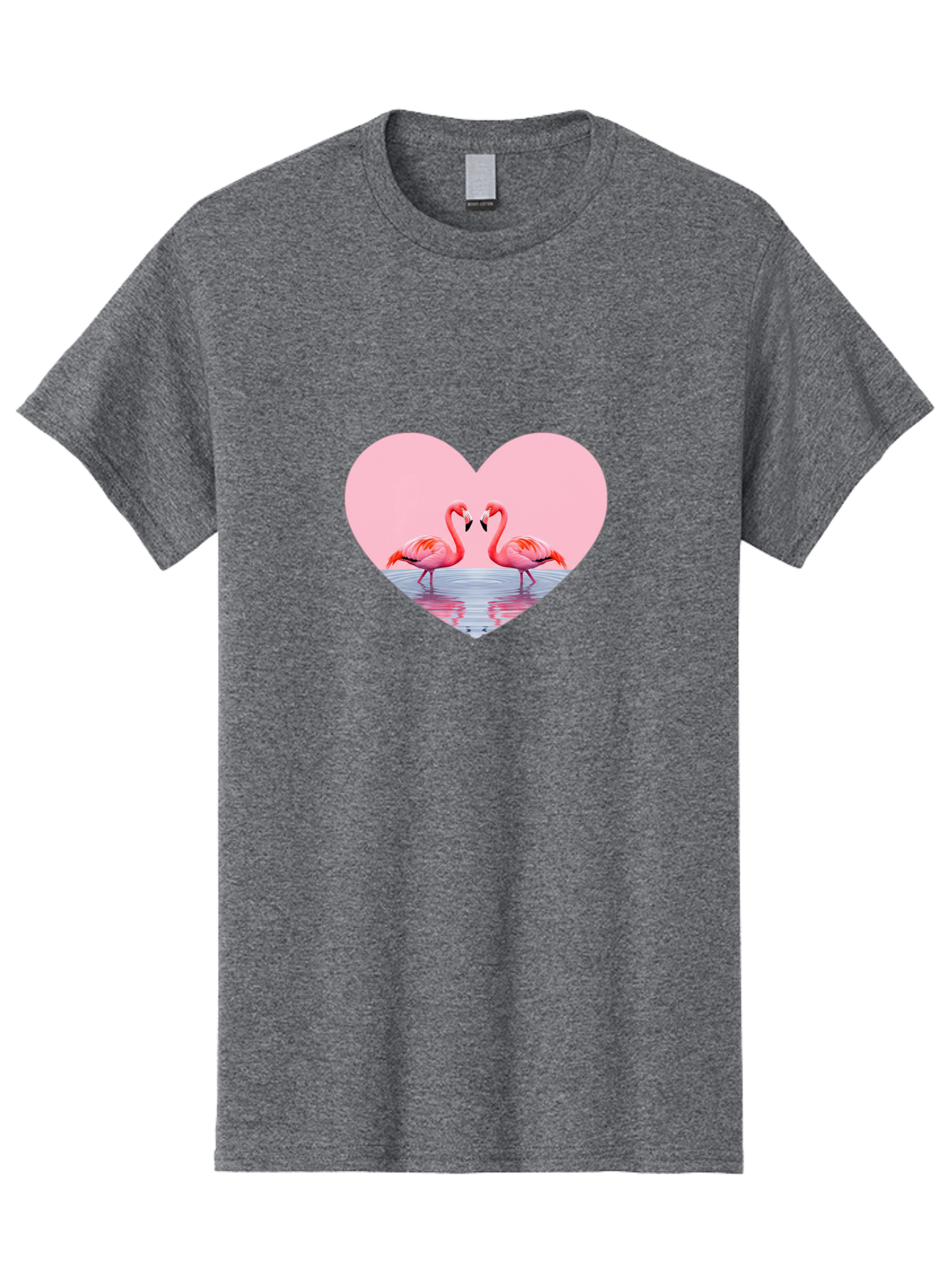 Flamingo-Couple-Heart Men'S Graphic Tee, 100% Cotton, Comfortable Casual Summer Wear, Machine Washable, Vintage Camera, Old Camera, Antique Camera, Black Camera, Classic Photography, Photography Equipment, Nostalgic Device, Film Camera, Bai840