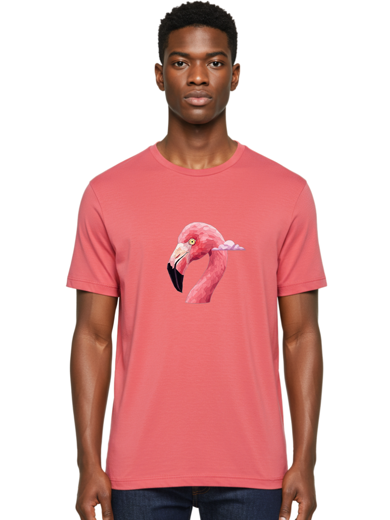 Flamingo-Head Men'S Graphic Tee, 100% Cotton, Comfortable Casual Summer Wear, Machine Washable, Vintage Camera, Old Camera, Antique Camera, Black Camera, Classic Photography, Photography Equipment, Nostalgic Device, Film Camera, Camera Art Bai842
