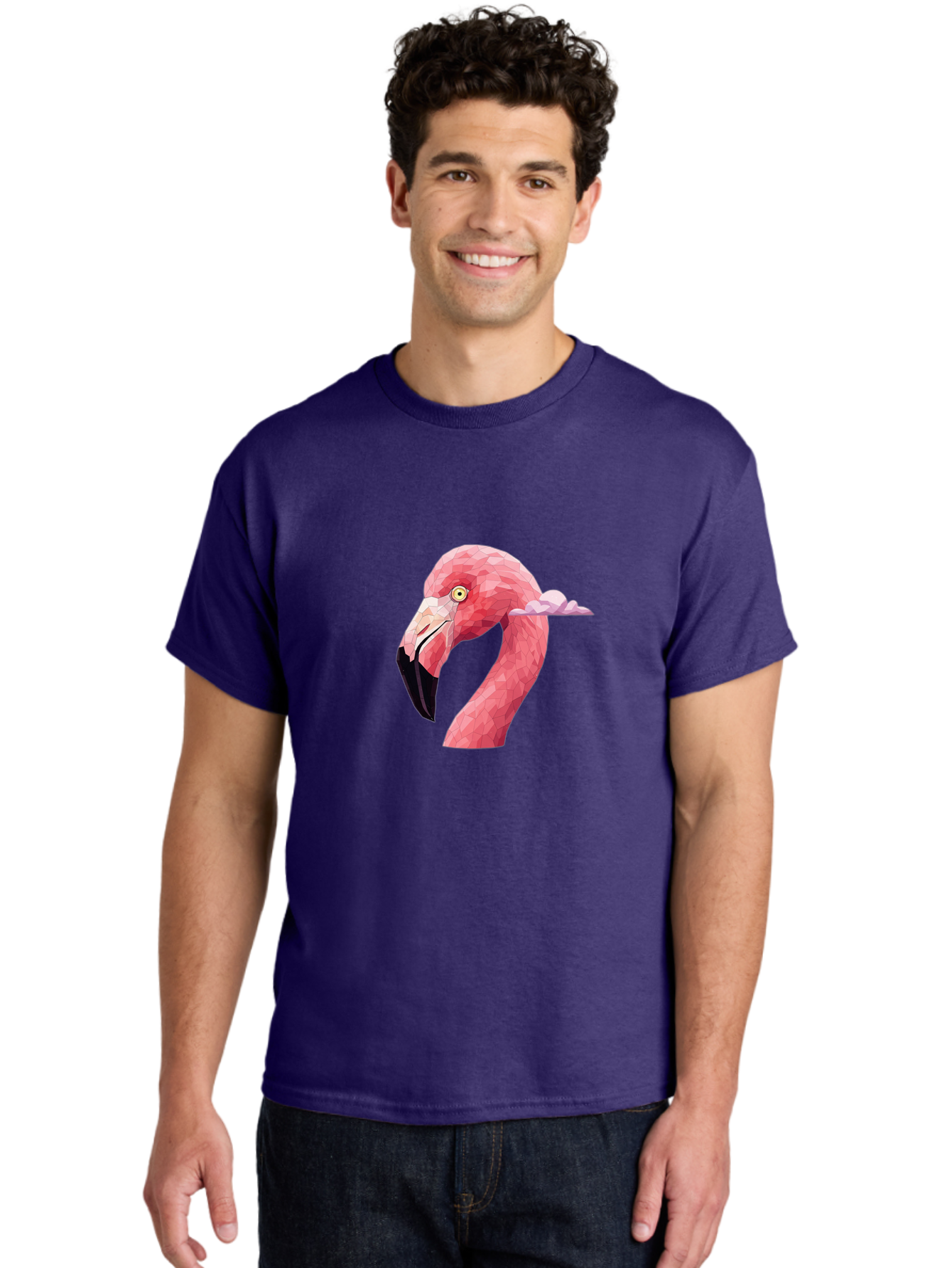 Flamingo-Head Men'S Graphic Tee, 100% Cotton, Comfortable Casual Summer Wear, Machine Washable, Vintage Camera, Old Camera, Antique Camera, Black Camera, Classic Photography, Photography Equipment, Nostalgic Device, Film Camera, Camera Art Bai842