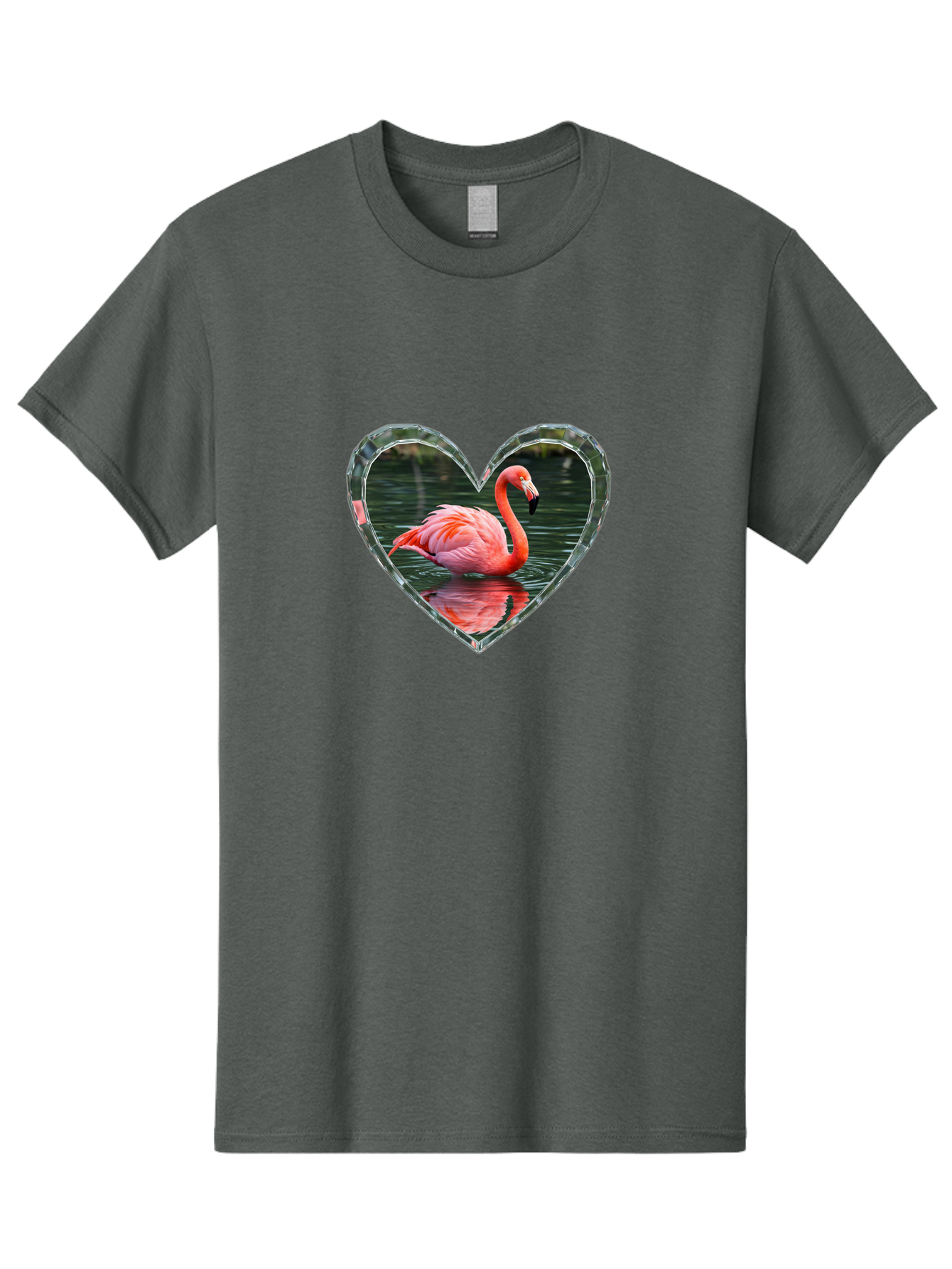 Flamingo-Heart Men'S Graphic Tee, 100% Cotton, Comfortable Casual Summer Wear, Machine Washable, Vintage Camera, Old Camera, Antique Camera, Black Camera, Classic Photography, Photography Equipment, Nostalgic Device, Film Camera, Camera Art Bai843