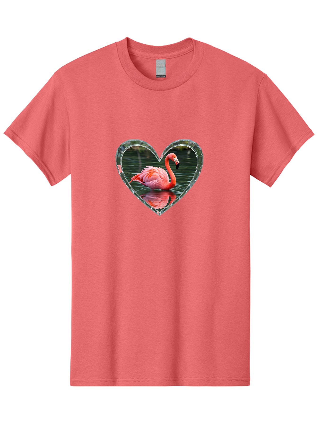 Flamingo-Heart Men'S Graphic Tee, 100% Cotton, Comfortable Casual Summer Wear, Machine Washable, Vintage Camera, Old Camera, Antique Camera, Black Camera, Classic Photography, Photography Equipment, Nostalgic Device, Film Camera, Camera Art Bai843