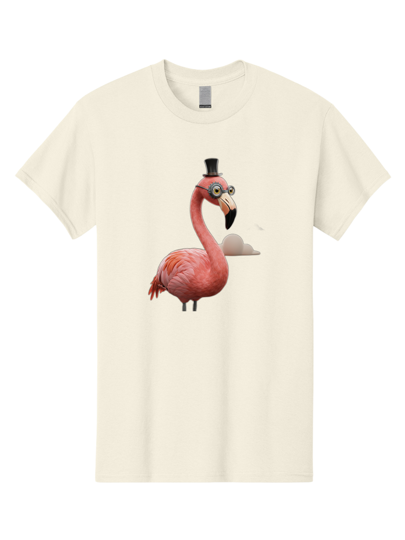 Flamingo-In-Top-Hat Men'S Graphic Tee, 100% Cotton, Comfortable Casual Summer Wear, Machine Washable, Vintage Camera, Old Camera, Antique Camera, Black Camera, Classic Photography, Photography Equipment, Nostalgic Device, Film Camera, Bai844
