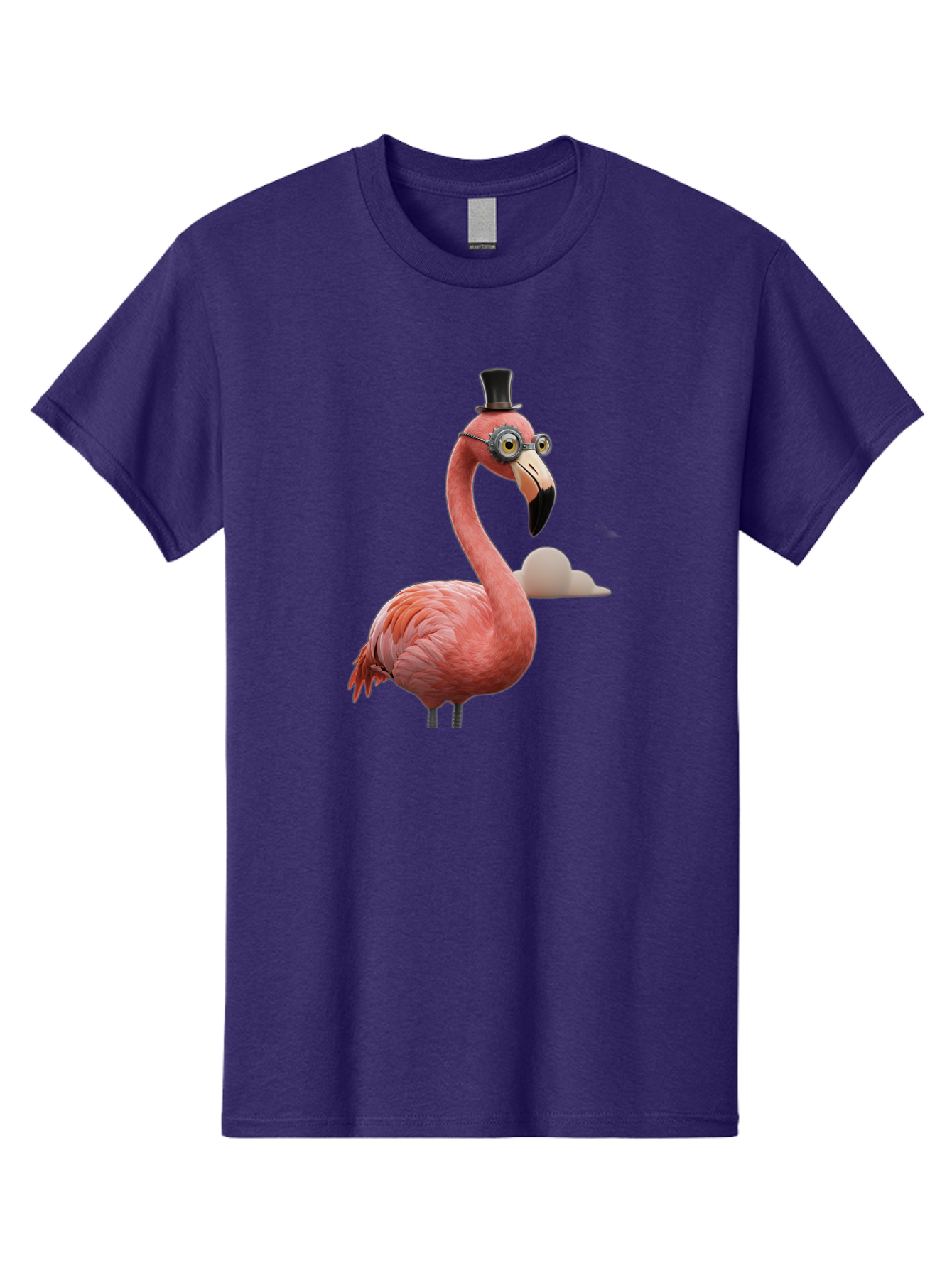Flamingo-In-Top-Hat Men'S Graphic Tee, 100% Cotton, Comfortable Casual Summer Wear, Machine Washable, Vintage Camera, Old Camera, Antique Camera, Black Camera, Classic Photography, Photography Equipment, Nostalgic Device, Film Camera, Bai844