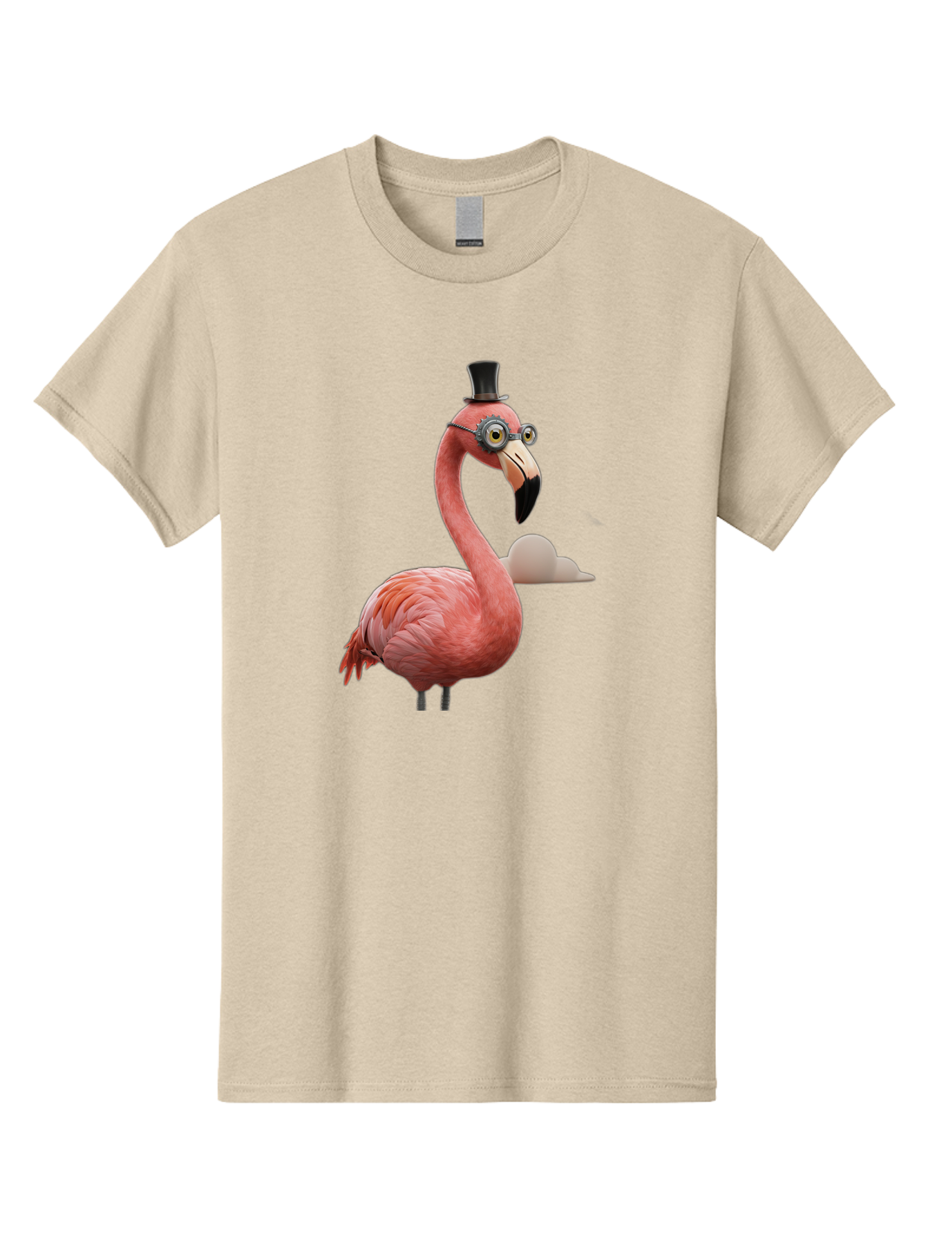 Flamingo-In-Top-Hat Men'S Graphic Tee, 100% Cotton, Comfortable Casual Summer Wear, Machine Washable, Vintage Camera, Old Camera, Antique Camera, Black Camera, Classic Photography, Photography Equipment, Nostalgic Device, Film Camera, Bai844