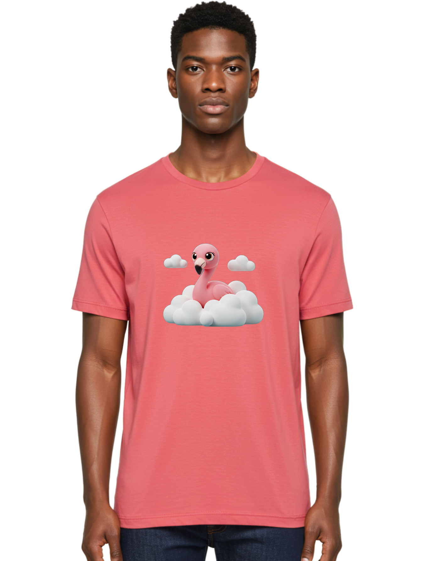 Flamingo-On-Cloud Men'S Graphic Tee, 100% Cotton, Comfortable Casual Summer Wear, Machine Washable, Vintage Camera, Old Camera, Antique Camera, Black Camera, Classic Photography, Photography Equipment, Nostalgic Device, Film Camera, Camera Art Bai846