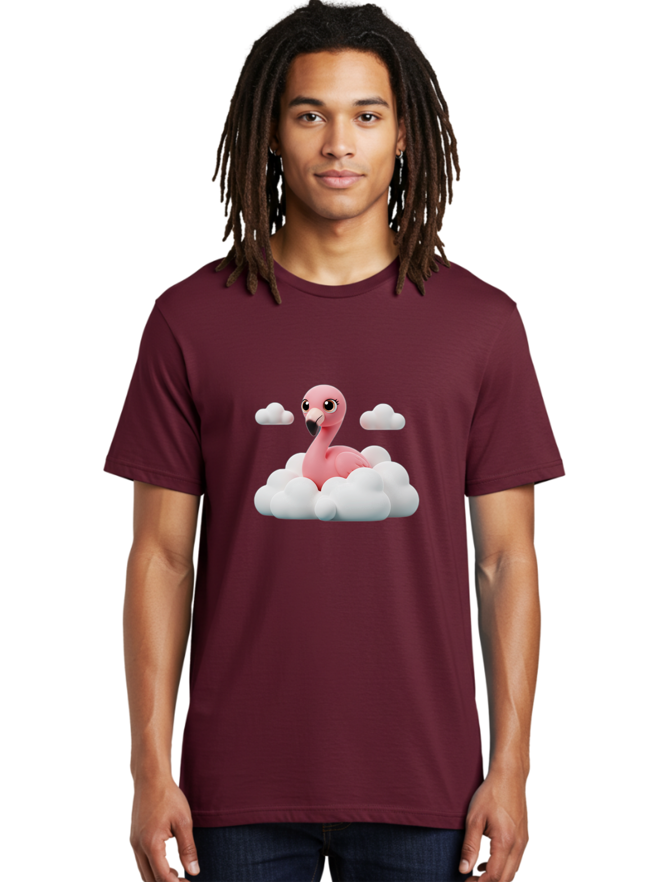 Flamingo-On-Cloud Men'S Graphic Tee, 100% Cotton, Comfortable Casual Summer Wear, Machine Washable, Vintage Camera, Old Camera, Antique Camera, Black Camera, Classic Photography, Photography Equipment, Nostalgic Device, Film Camera, Camera Art Bai846