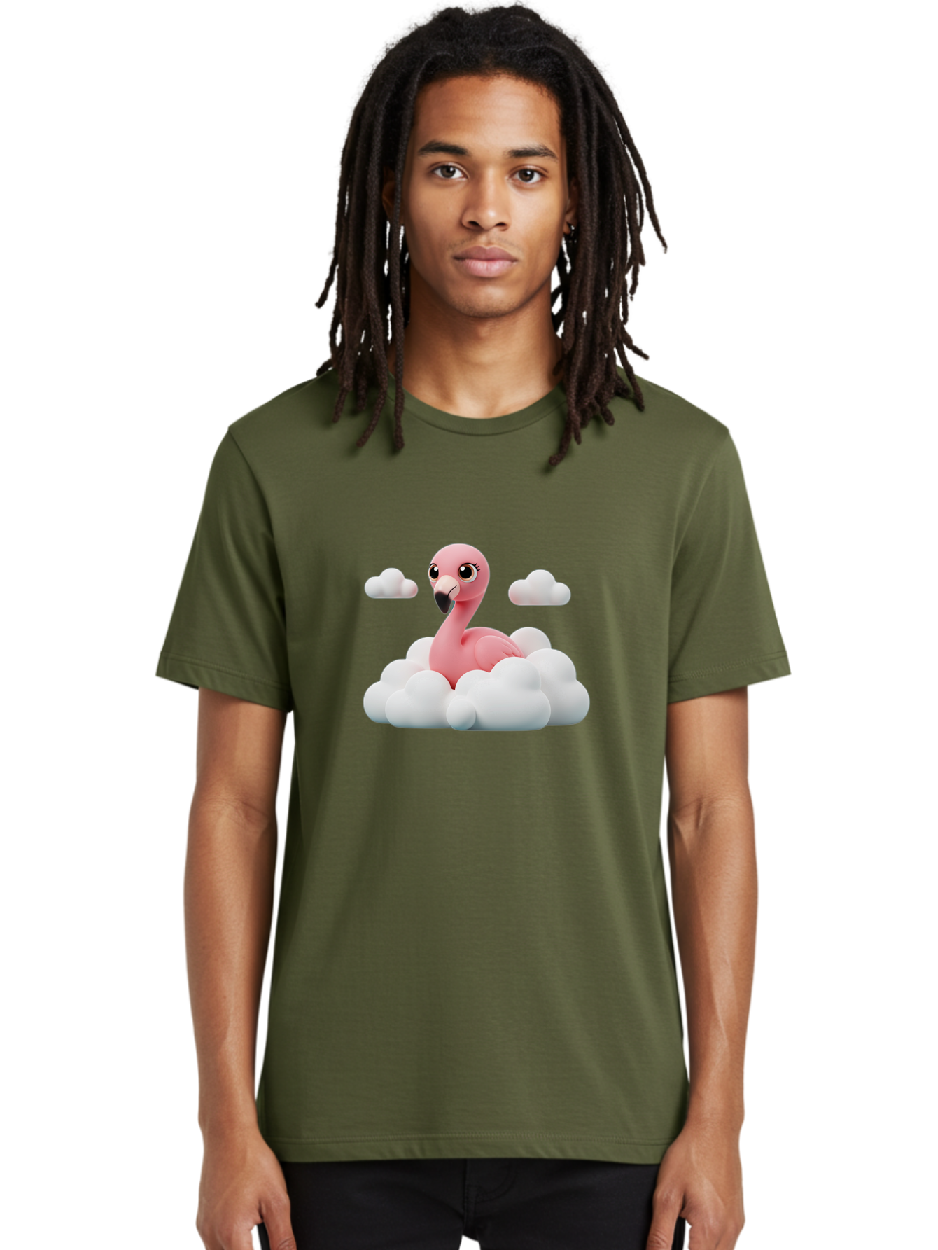 Flamingo-On-Cloud Men'S Graphic Tee, 100% Cotton, Comfortable Casual Summer Wear, Machine Washable, Vintage Camera, Old Camera, Antique Camera, Black Camera, Classic Photography, Photography Equipment, Nostalgic Device, Film Camera, Camera Art Bai846