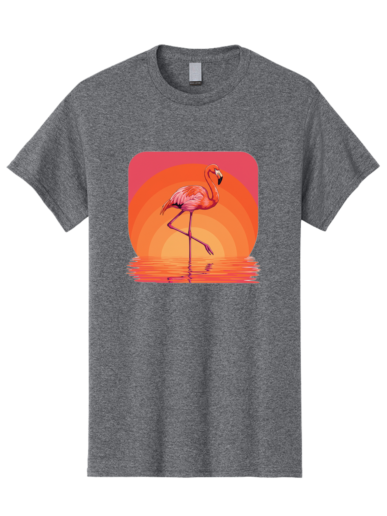 Flamingo-Retro Men'S Graphic Tee, 100% Cotton, Comfortable Casual Summer Wear, Machine Washable, Vintage Camera, Old Camera, Antique Camera, Black Camera, Classic Photography, Photography Equipment, Nostalgic Device, Film Camera, Camera Art Bai848