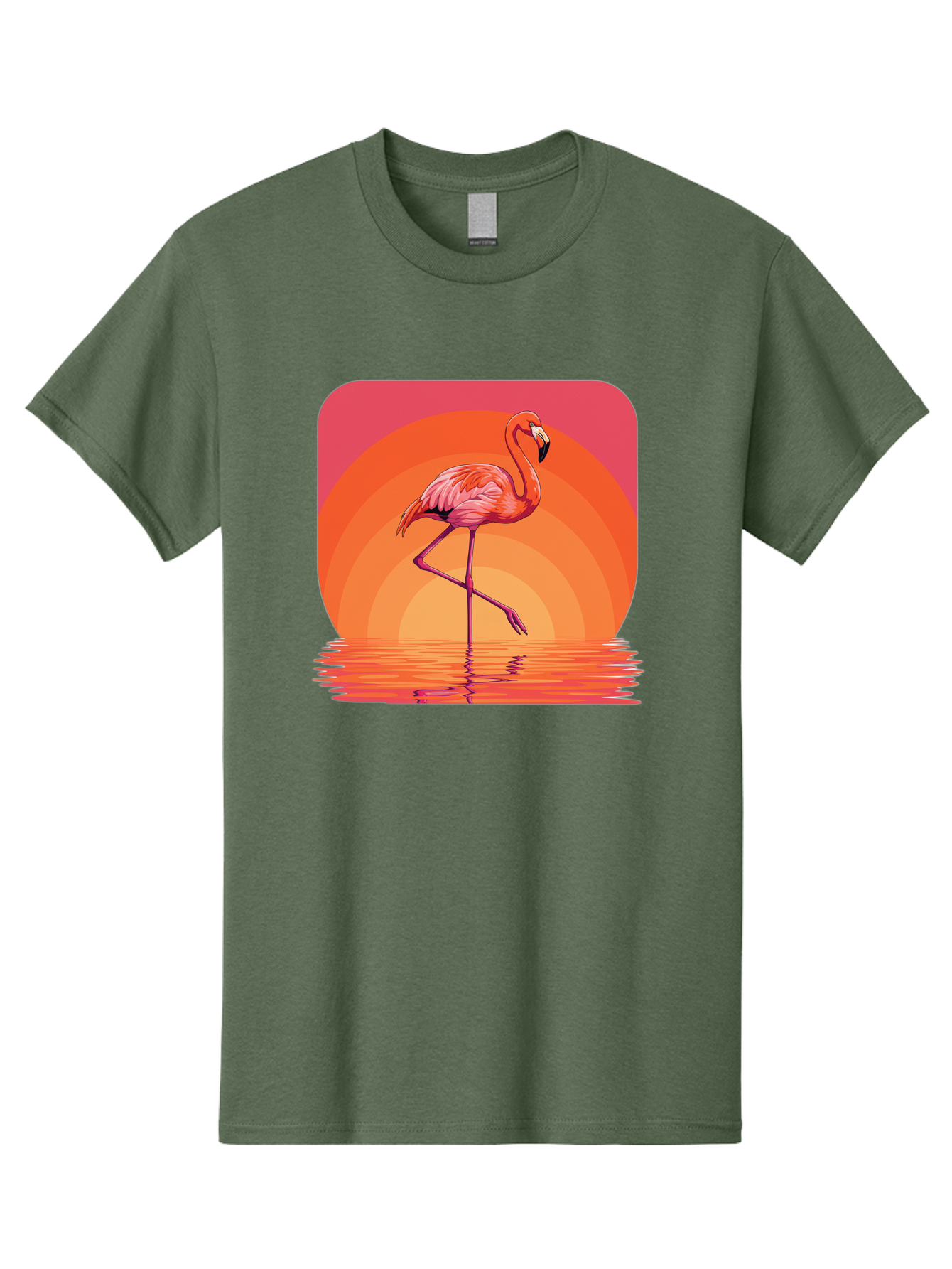 Flamingo-Retro Men'S Graphic Tee, 100% Cotton, Comfortable Casual Summer Wear, Machine Washable, Vintage Camera, Old Camera, Antique Camera, Black Camera, Classic Photography, Photography Equipment, Nostalgic Device, Film Camera, Camera Art Bai848