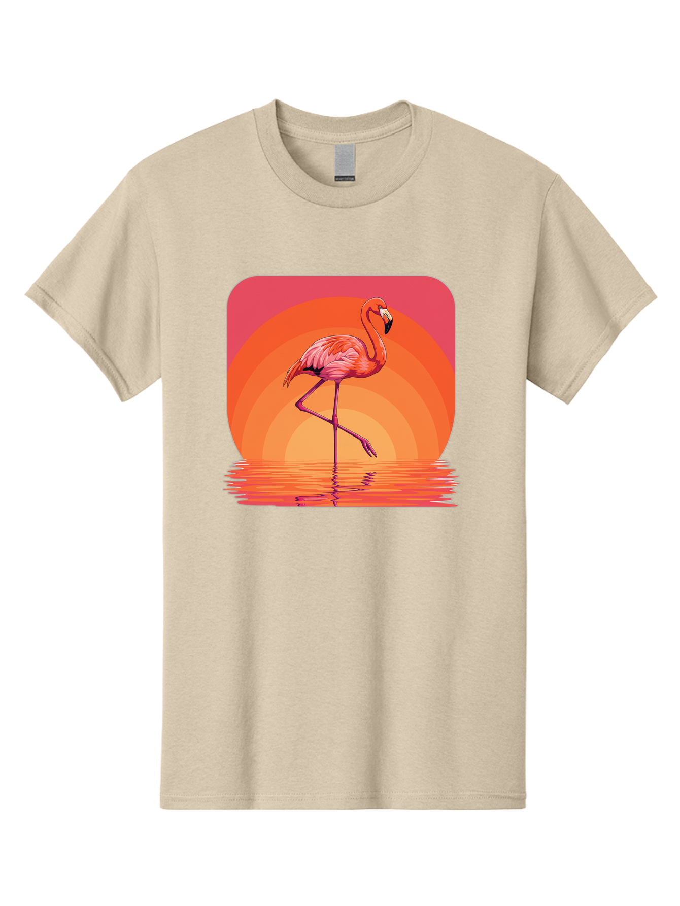 Flamingo-Retro Men'S Graphic Tee, 100% Cotton, Comfortable Casual Summer Wear, Machine Washable, Vintage Camera, Old Camera, Antique Camera, Black Camera, Classic Photography, Photography Equipment, Nostalgic Device, Film Camera, Camera Art Bai848