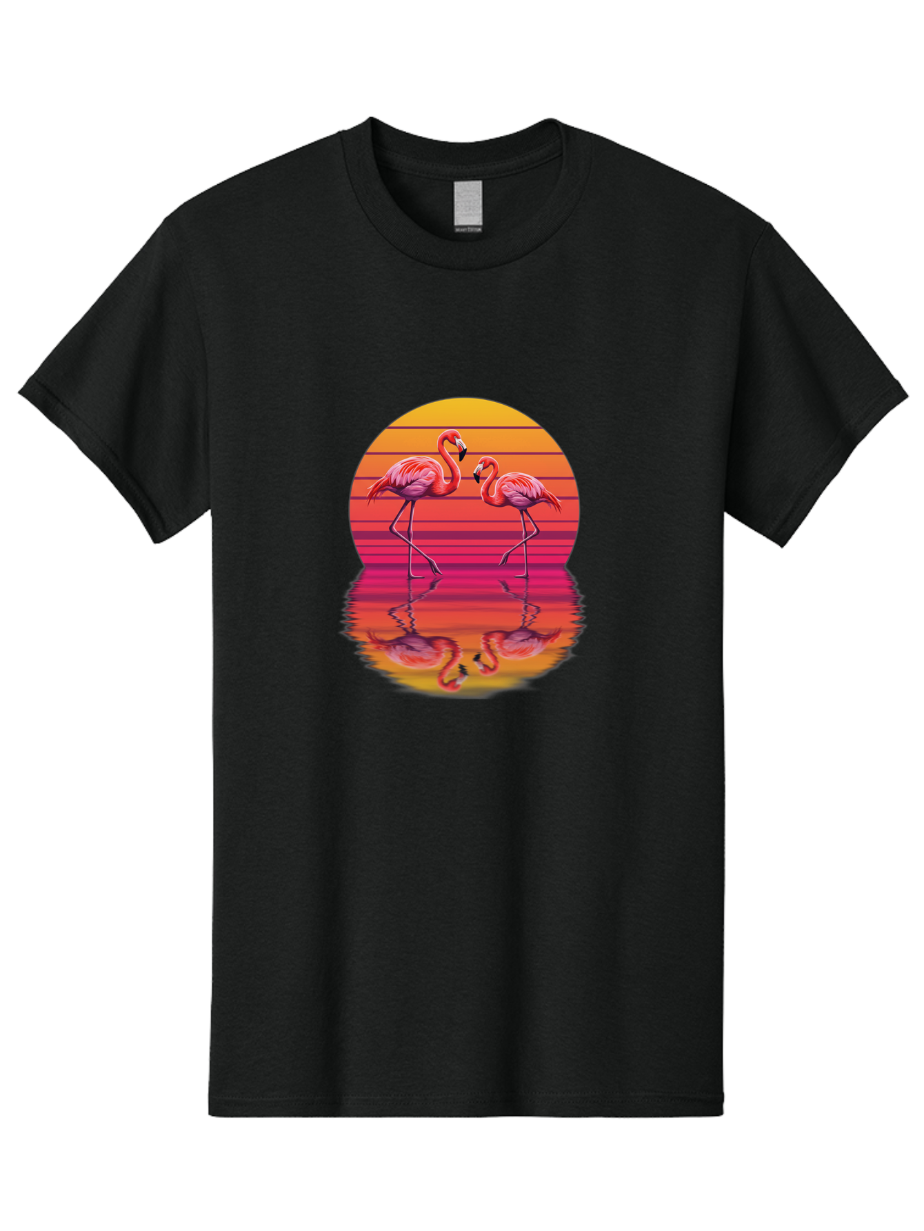 Flamingos-1 Men'S Graphic Tee, 100% Cotton, Comfortable Casual Summer Wear, Machine Washable, Vintage Camera, Old Camera, Antique Camera, Black Camera, Classic Photography, Photography Equipment, Nostalgic Device, Film Camera, Camera Art Bai852