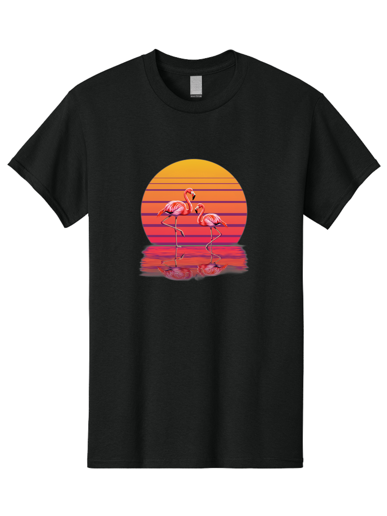 Flamingos-3 Men'S Graphic Tee, 100% Cotton, Comfortable Casual Summer Wear, Machine Washable, Vintage Camera, Old Camera, Antique Camera, Black Camera, Classic Photography, Photography Equipment, Nostalgic Device, Film Camera, Camera Art Bai854